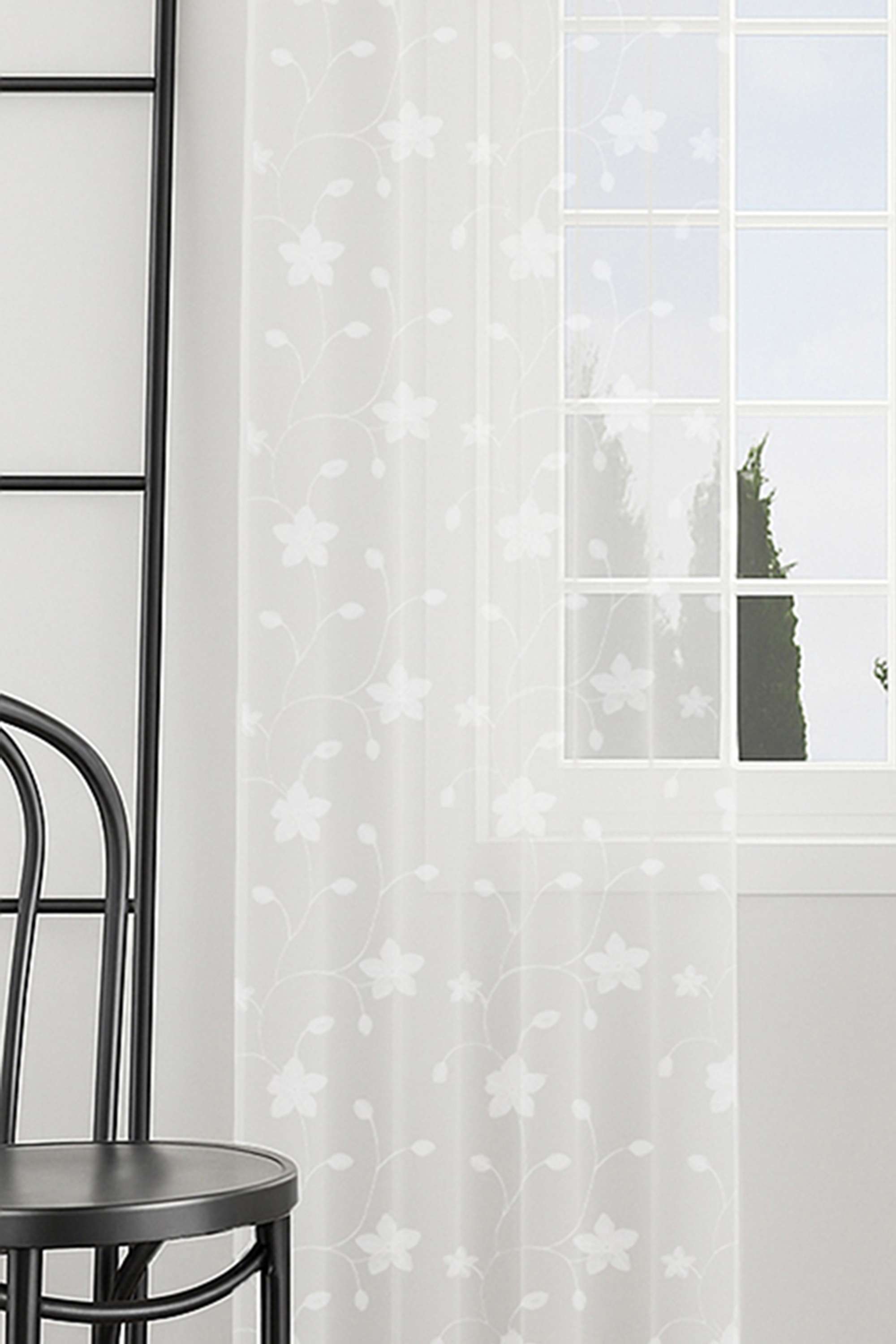 Adorne-Sheer-Emb-White-XL-Door-Curtain-1.1X2.74M