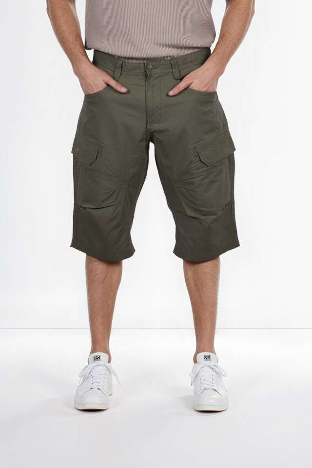 Solid-Cotton-Men-s-Shorts