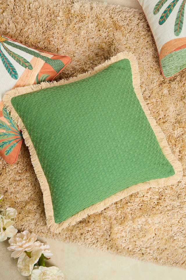 UO-Palm-Textured-Solid-Green-Cotton-Cushion-Cover-40x40-cm