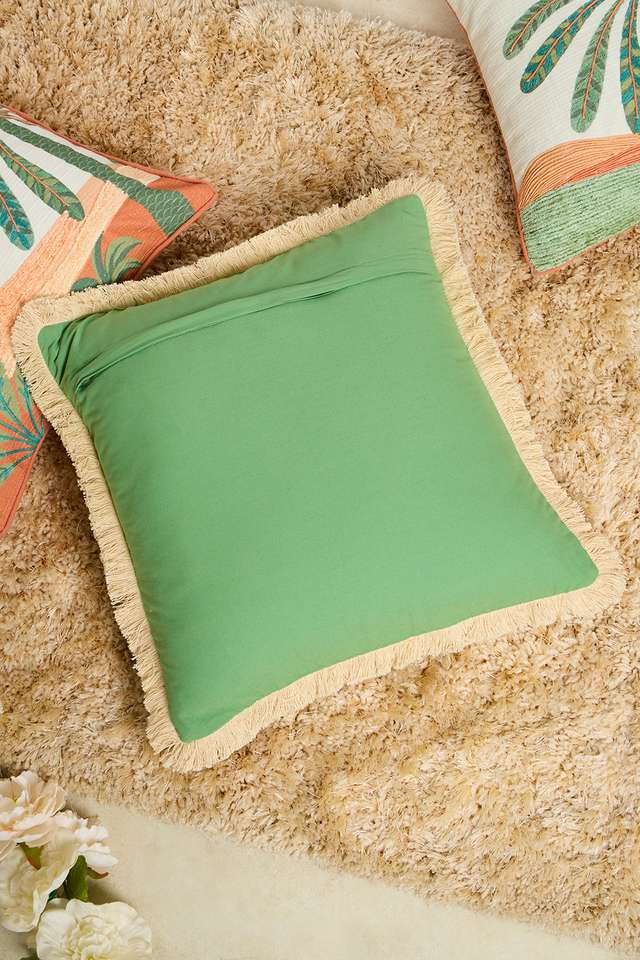 UO-Palm-Textured-Solid-Green-Cotton-Cushion-Cover-40x40-cm
