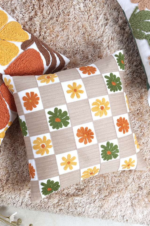 Uo-Flora-Floral-Blocks-Ntrl-Cc-40X40Cm