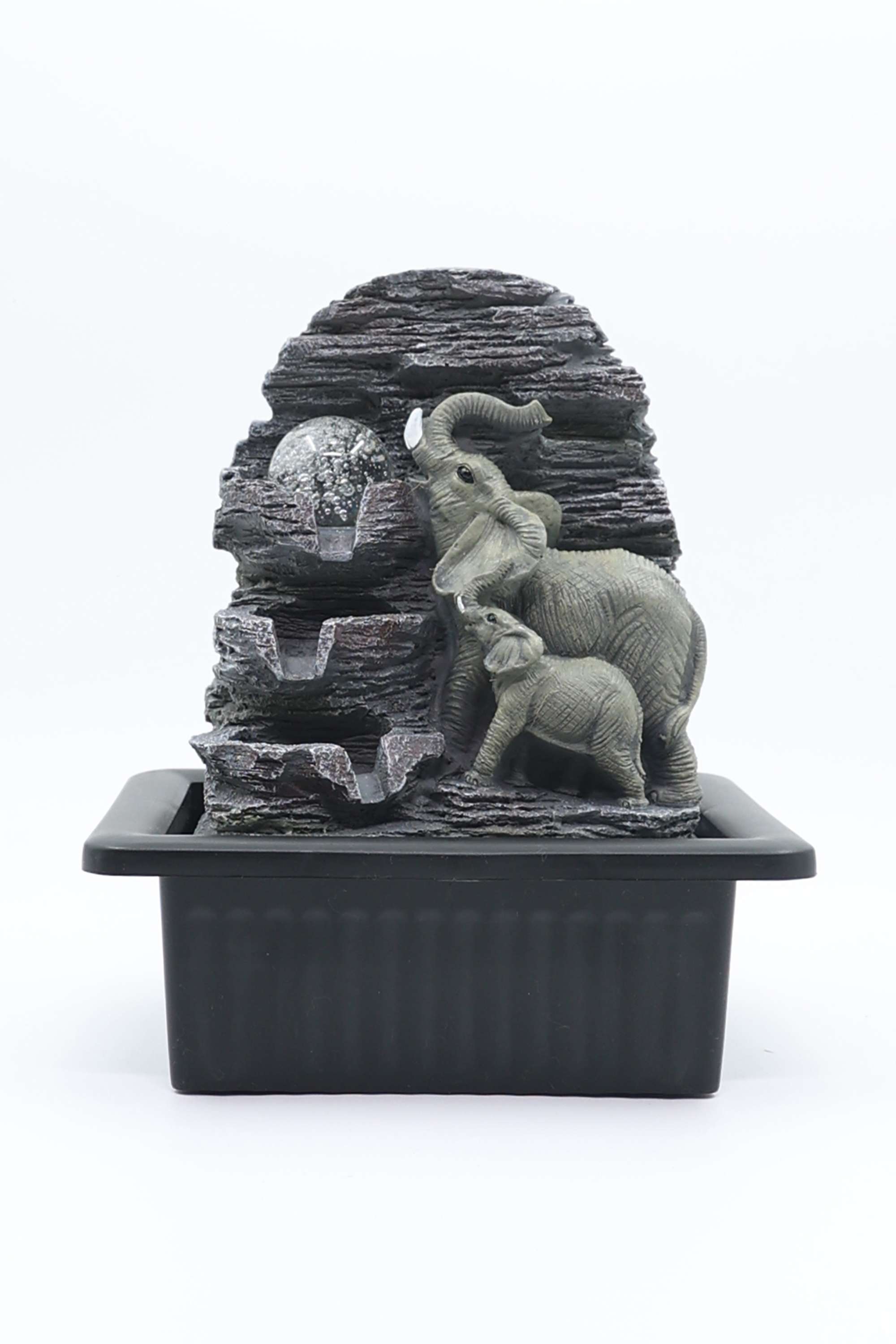 Aqua-Bliss-Mid-elephant-fountain-with-ball-&-light-25CM