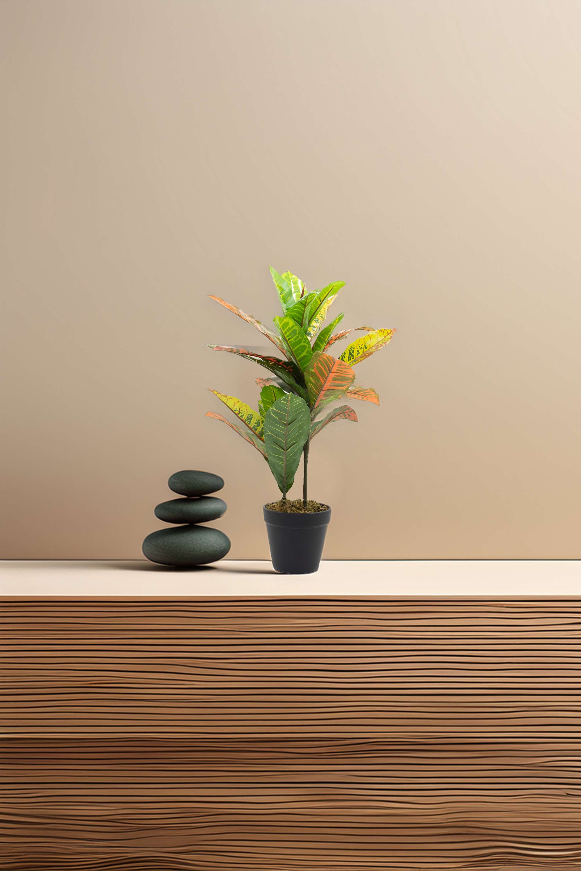 Everera-shadded-croton-potted-plant-green-45CM