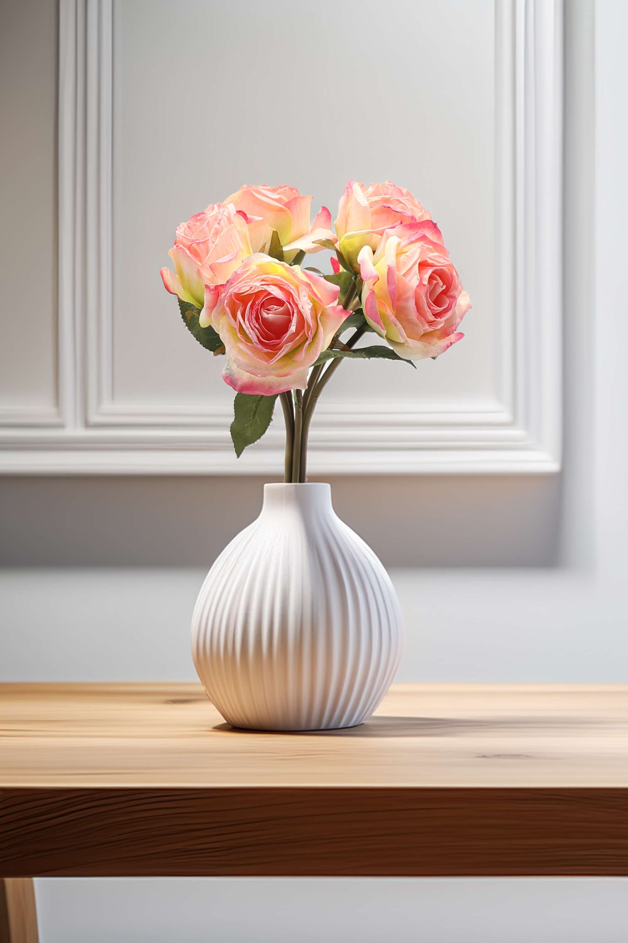 Florasilk-rose-flower-bunch-light-pink-33CM