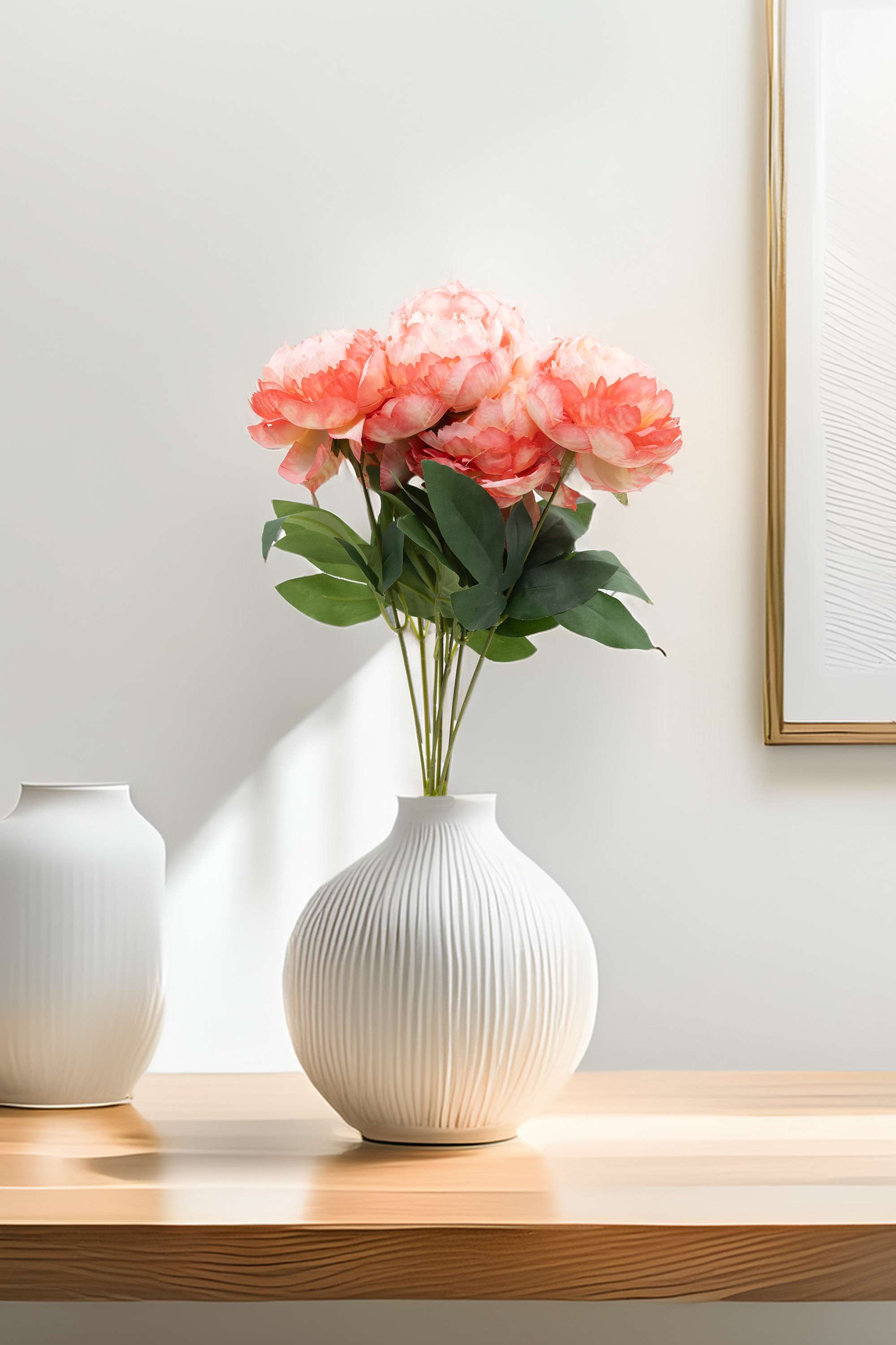 Florasilk-peony-flower-bunch-peach-49CM