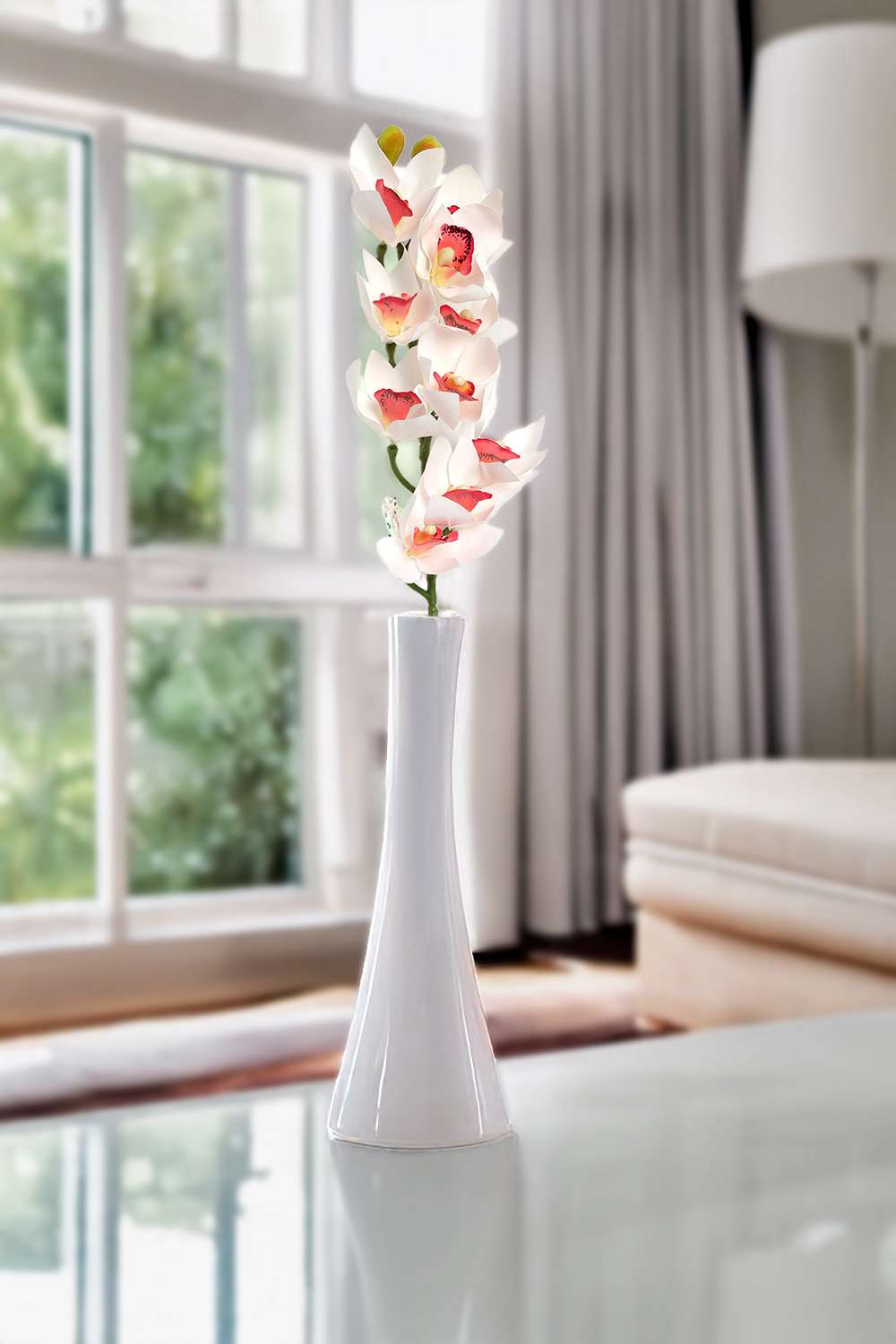 Florasilk-Orchid-Plastic-Artificial-Flowers---76-cm