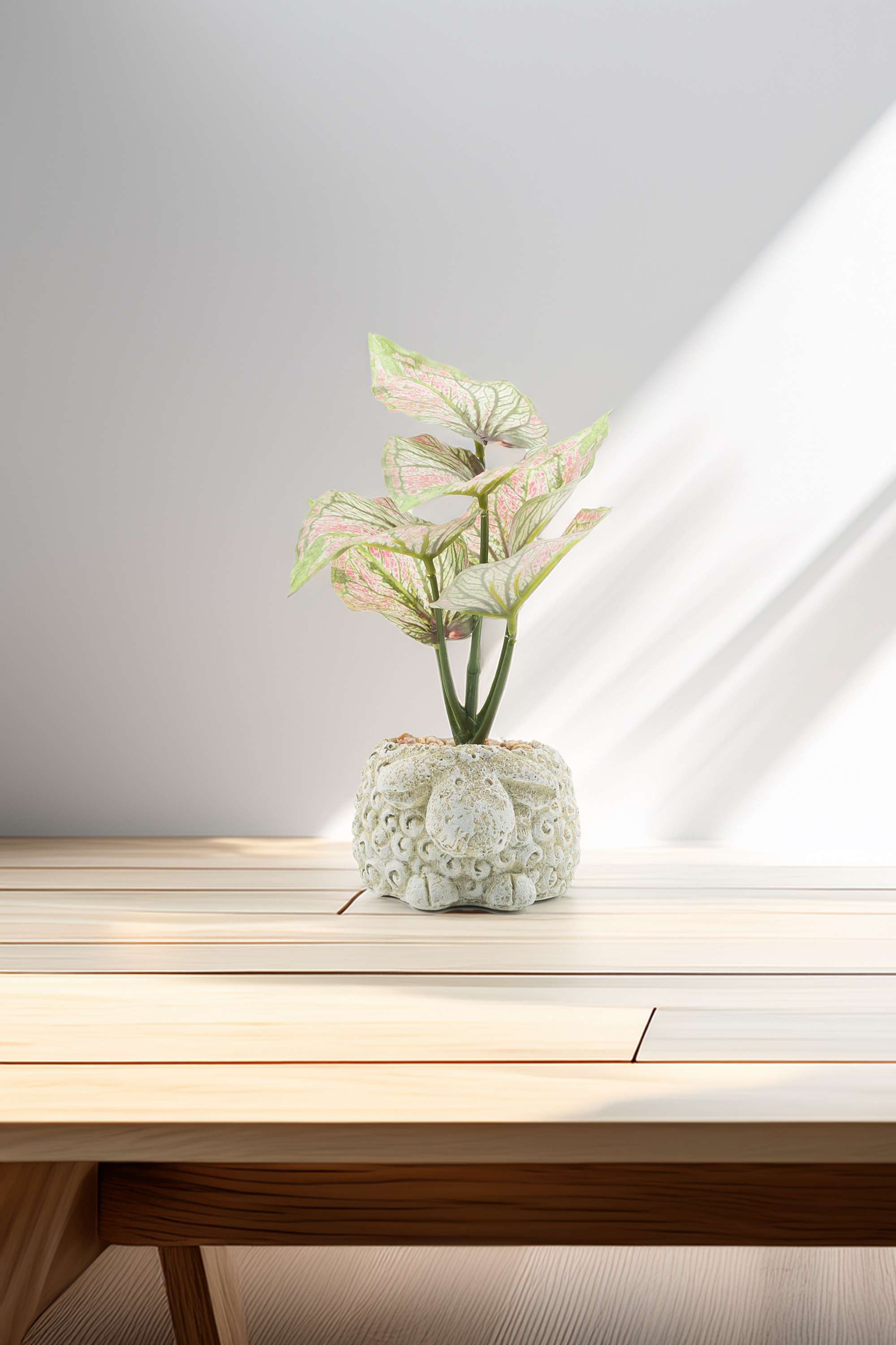 Everera-Sheep-Ceramic-Potted-Plant-Green