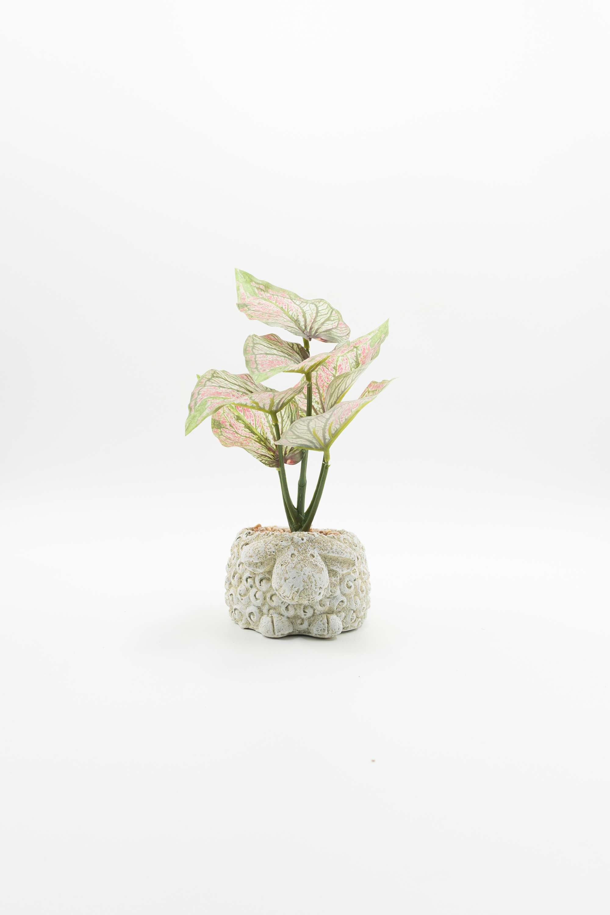 Everera-Sheep-Ceramic-Potted-Plant-Green