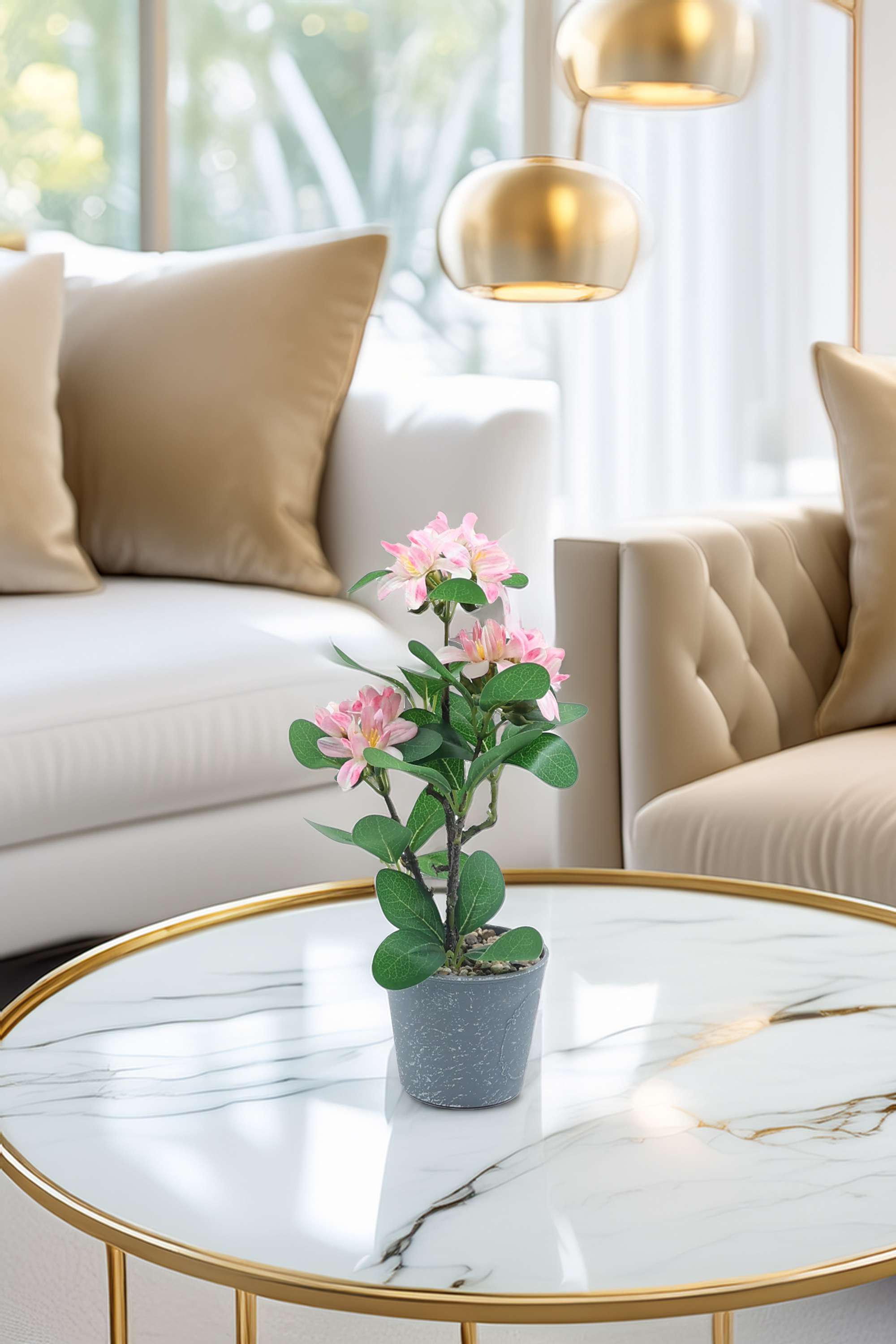 Everera-azalea-floor-potted-plant-pink-30CM