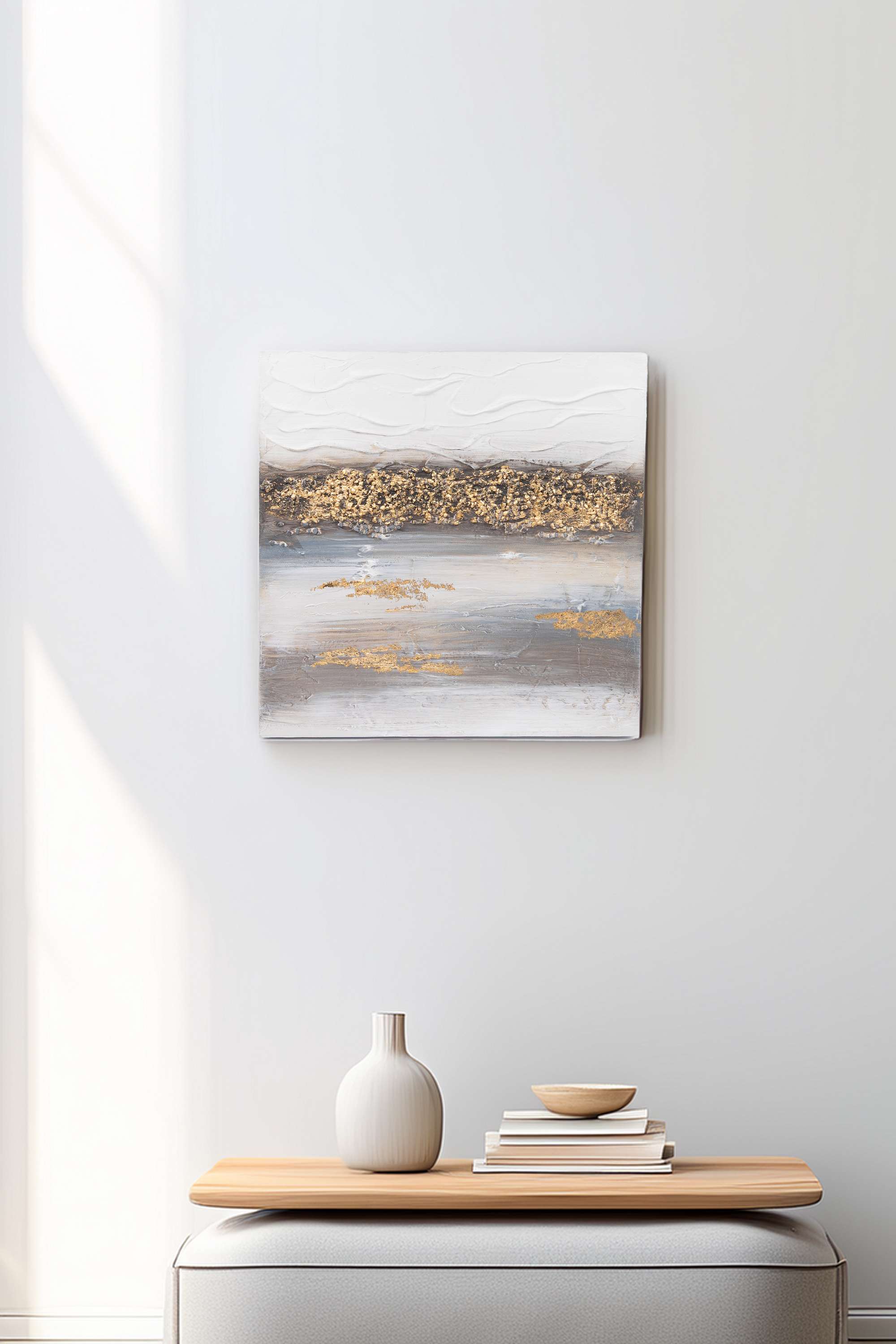 Edith-Sea-Shore-Canvas-Hand-Painting-Blue-40X40Cm