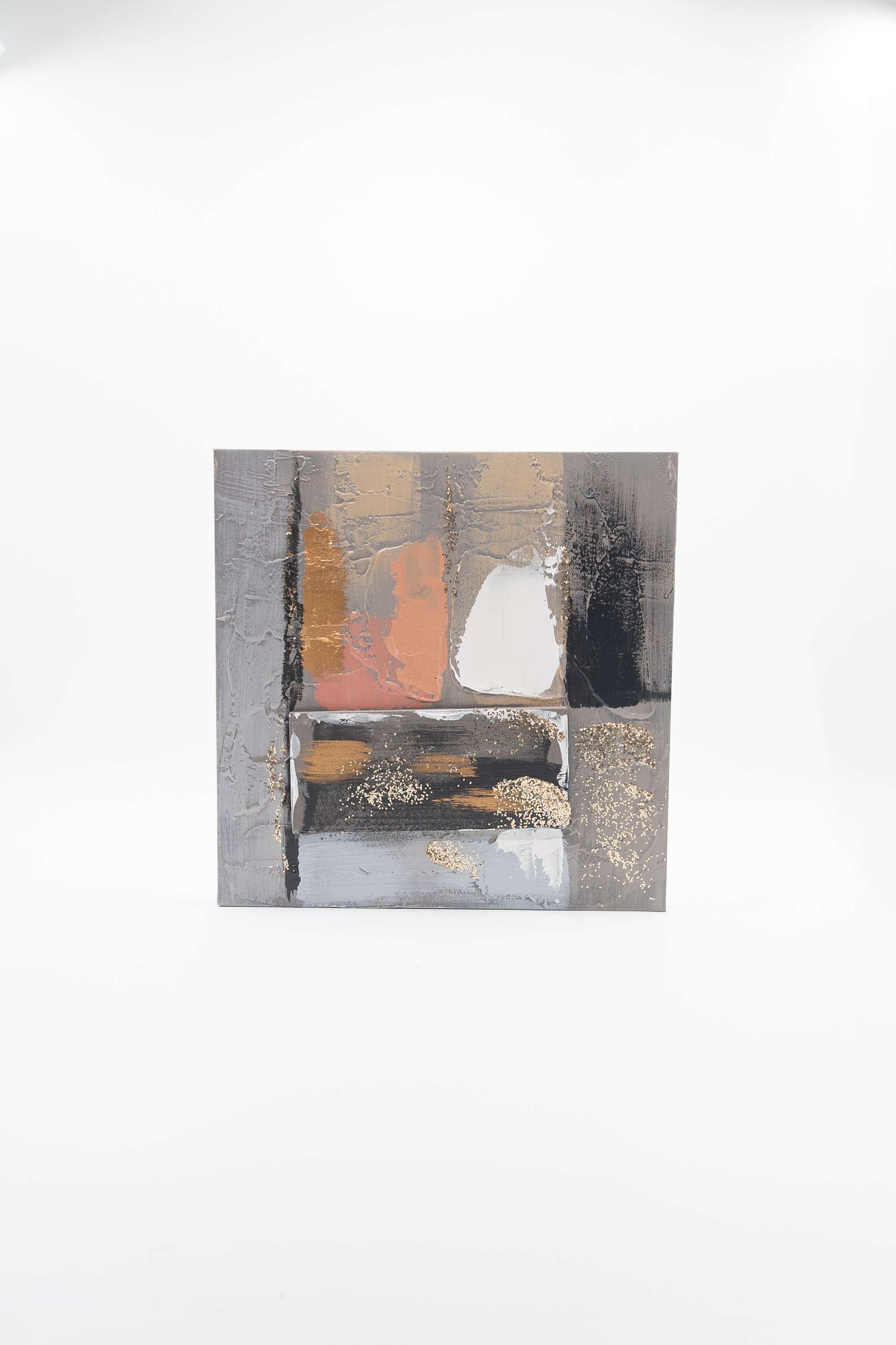 Edith-Abstract-Canvas-Hand-Painting-Brown-30X30Cm