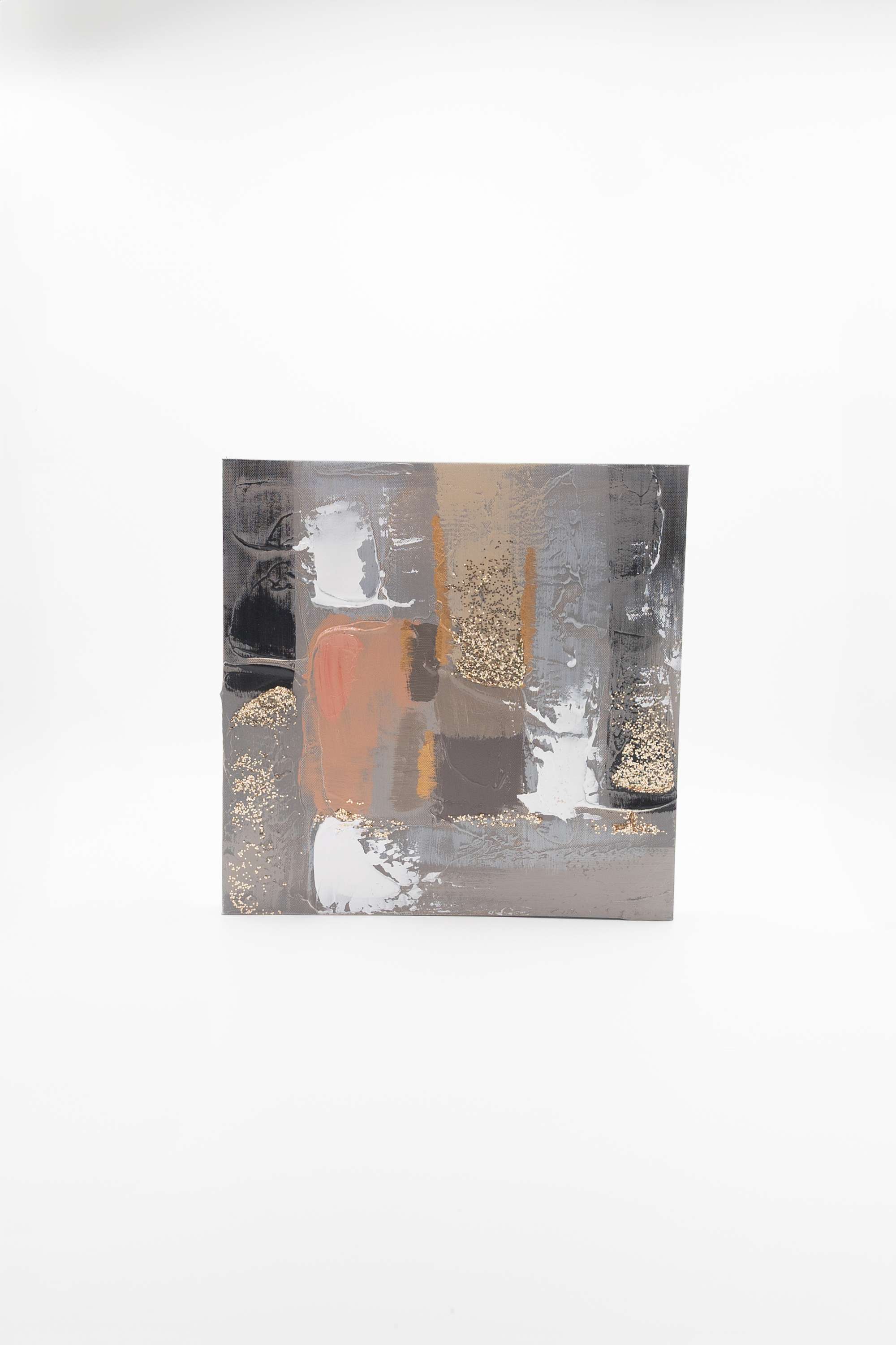 Edith-Abstract-Canvas-Hand-Painting-Brown-30X30Cm