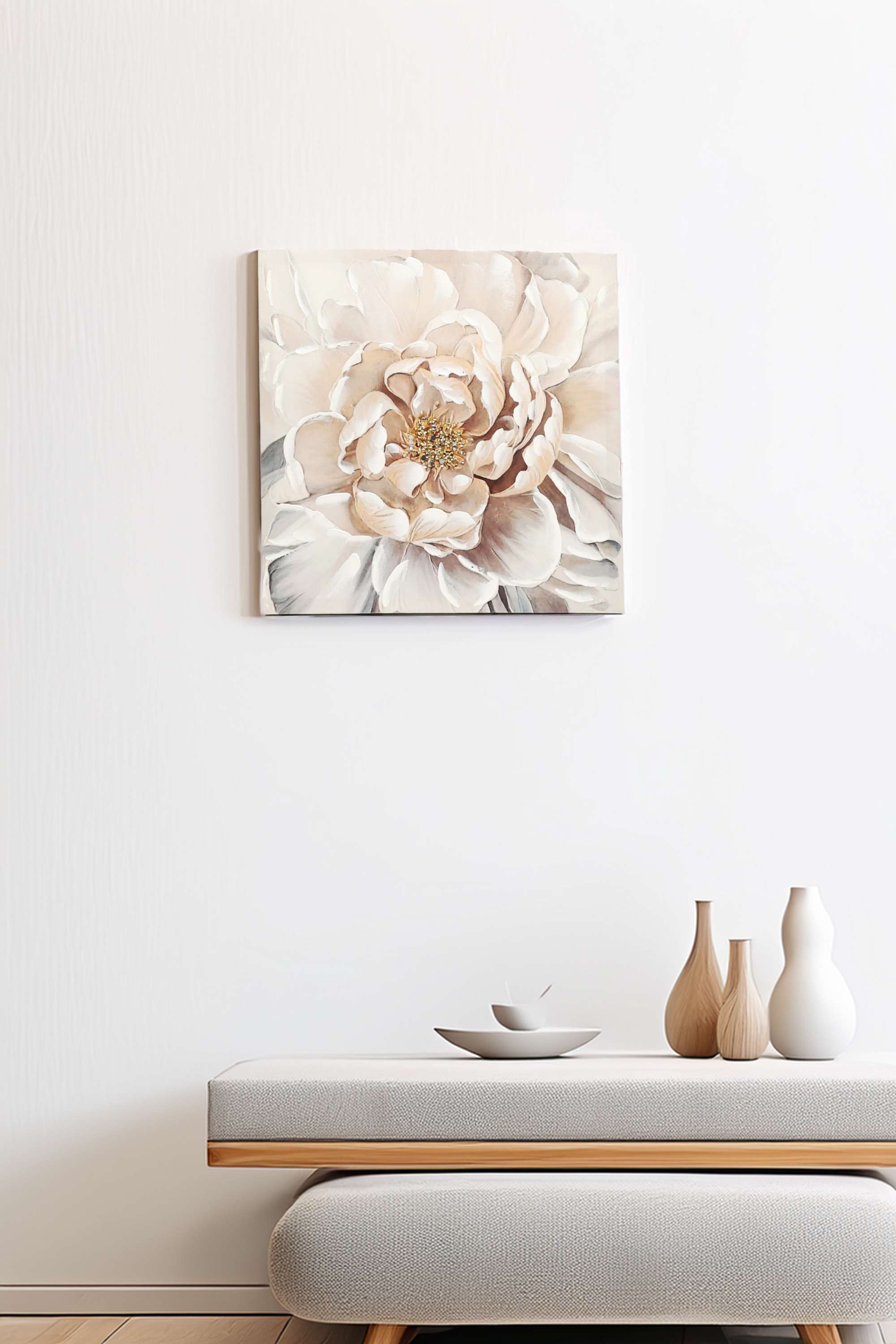 Edith-Floral-Canvas-Hand-Painting-Blush-40X40Cm