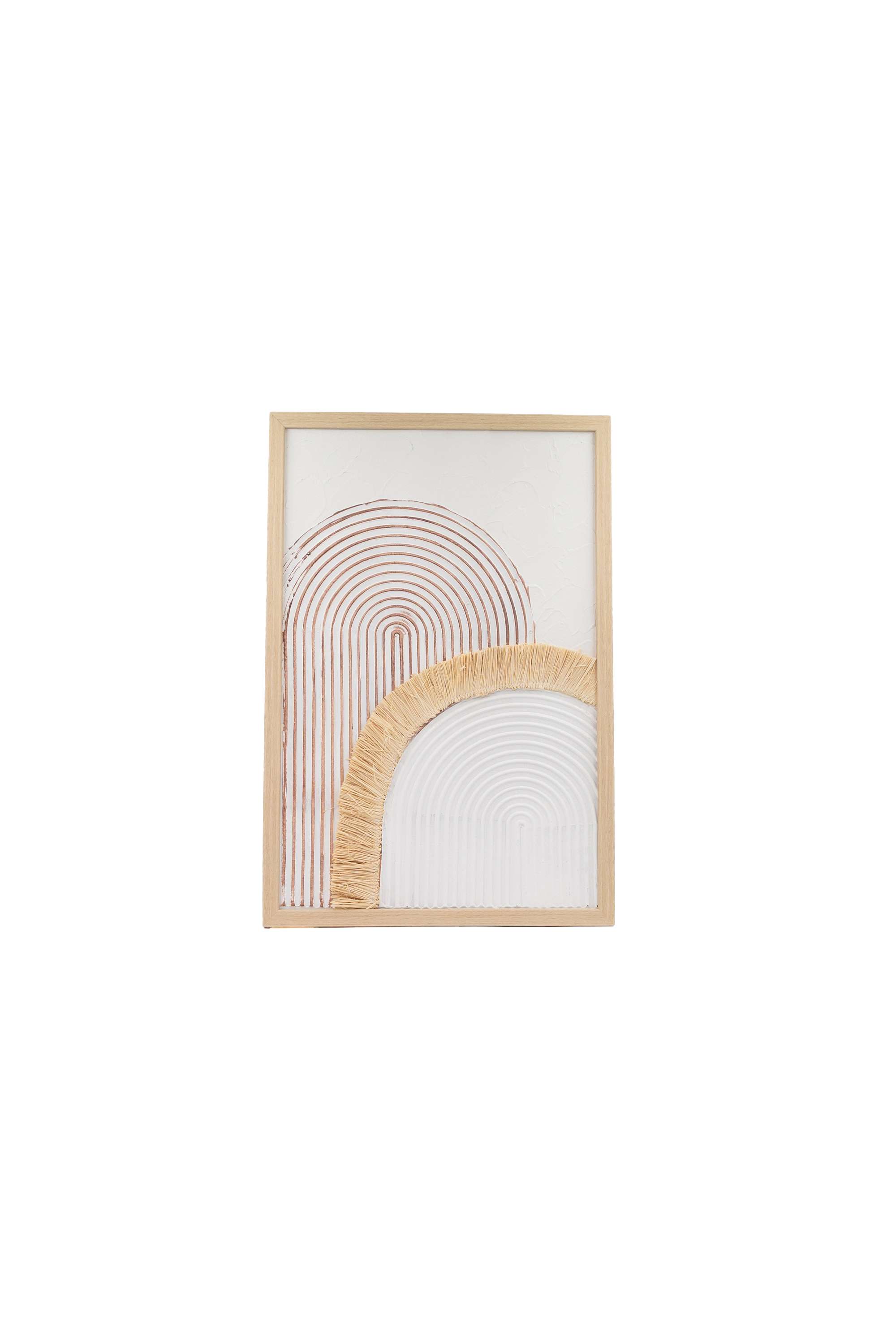 Edith-Arc-Geo-Canvas-Straw-Hand-Painting-Brown-42X62Cm