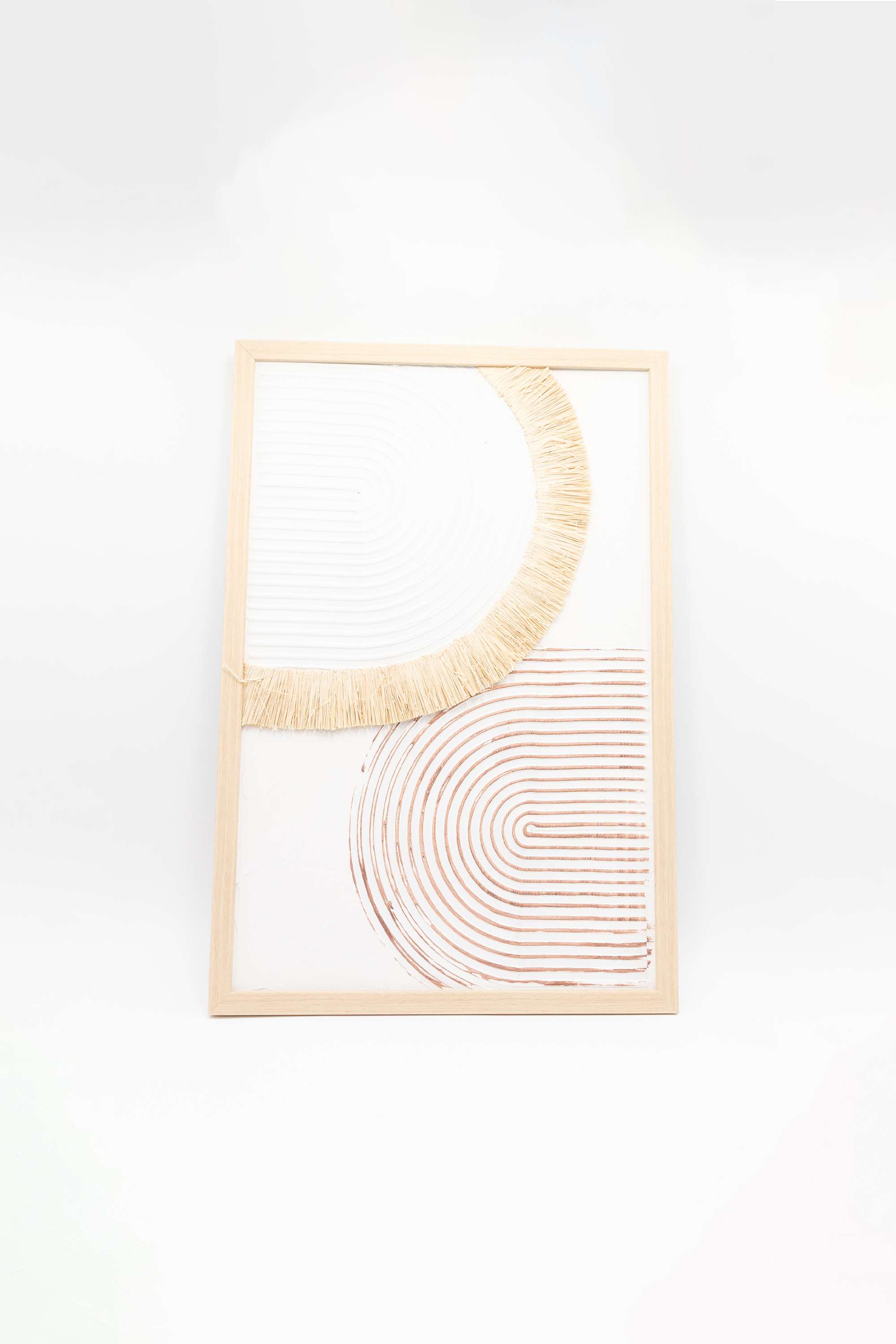 Edith-Arc-Geo-Canvas-Straw-Hand-Painting-Brown-42X62Cm