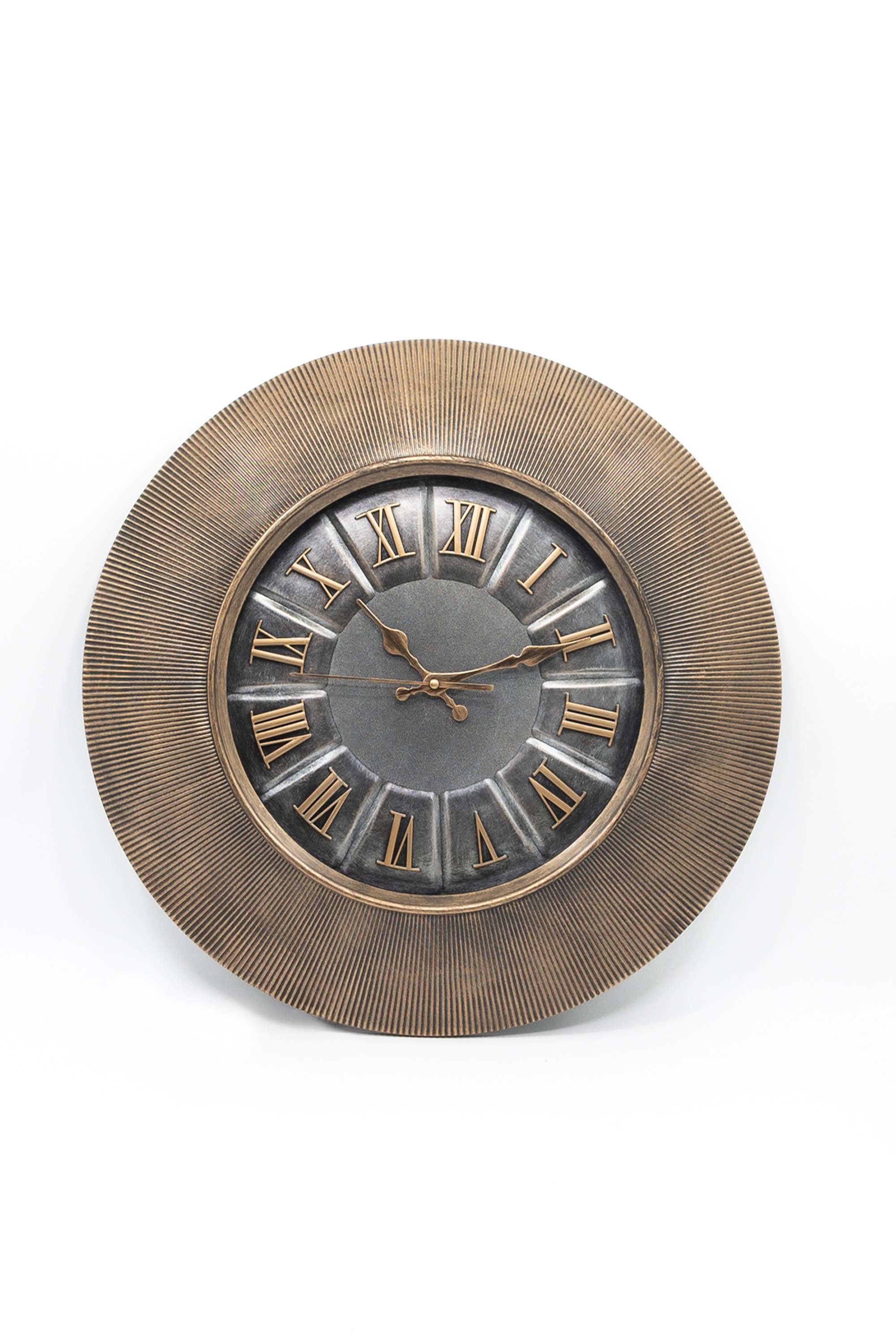 Kaizen-gladiator-plastic-wall-clock-brown-50x50