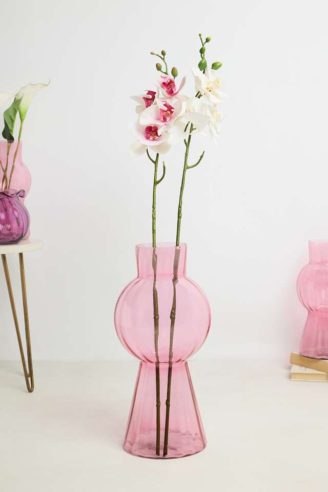 Poetic-Opulance-Aria-Glass-Rib-Sphere-Tall-Vase-40-Cm