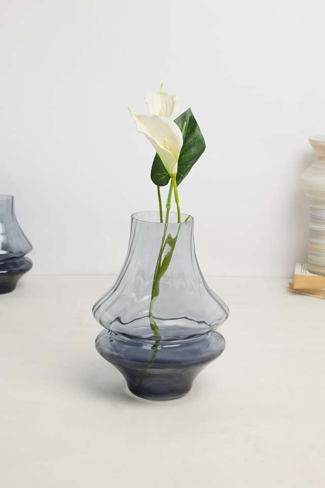 Modern-Luxe-Aria-Hour-Glass-Grey-Vase-28-Cm