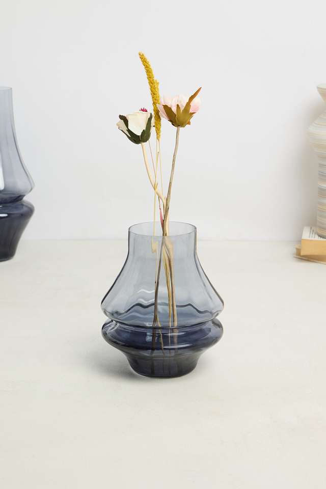 Modern-Luxe-Aria-Hour-Glass-Grey-Vase-20-Cm