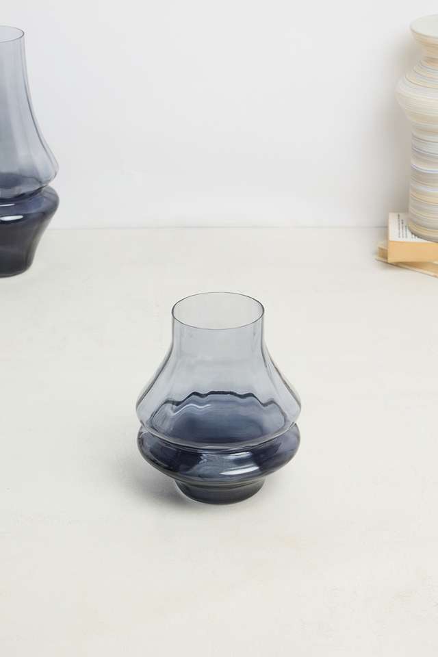 Modern-Luxe-Aria-Hour-Glass-Grey-Vase-20-Cm