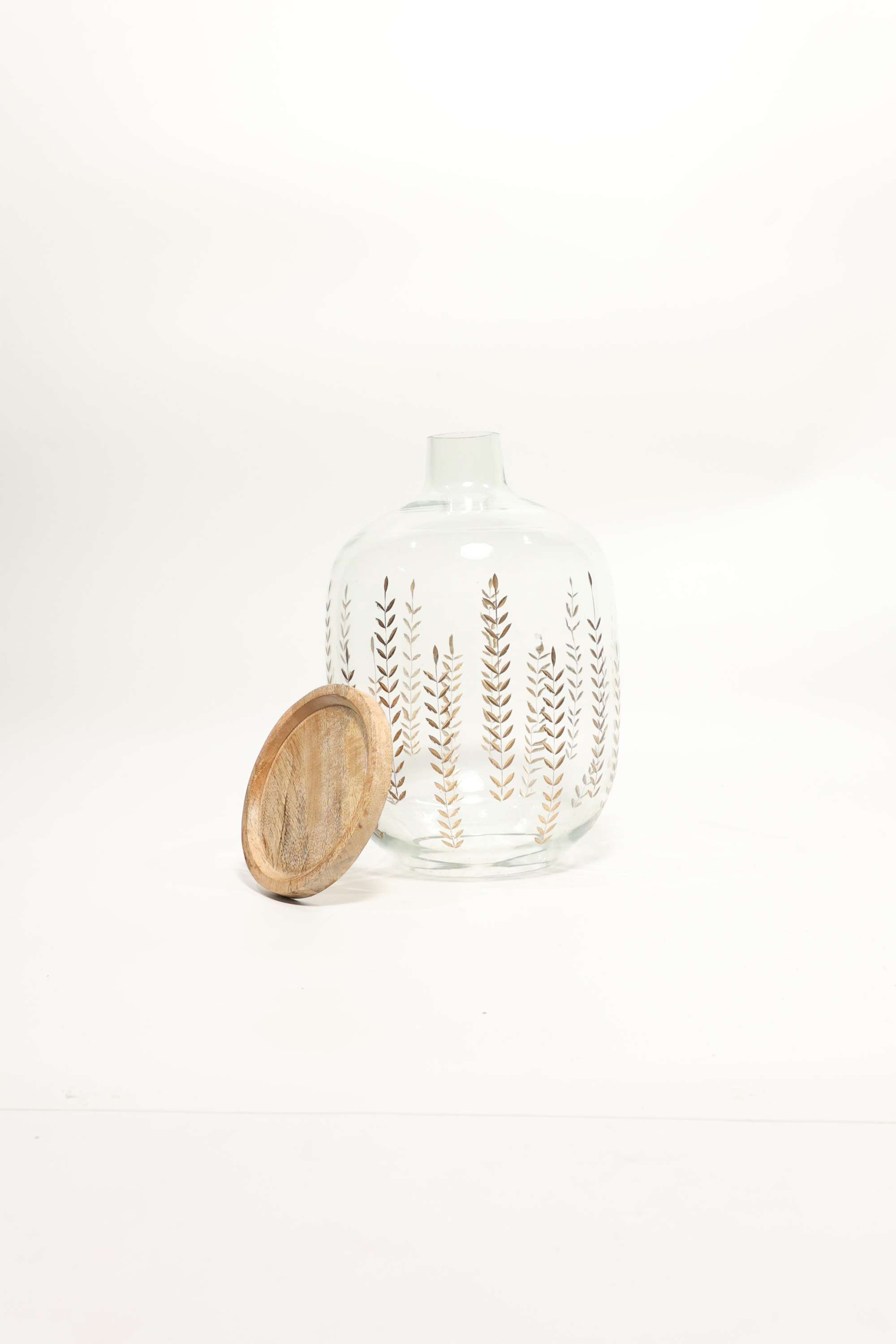 Global-Indian-Nora-Glass-Etched-Candle-Holder-Blue-38Cm