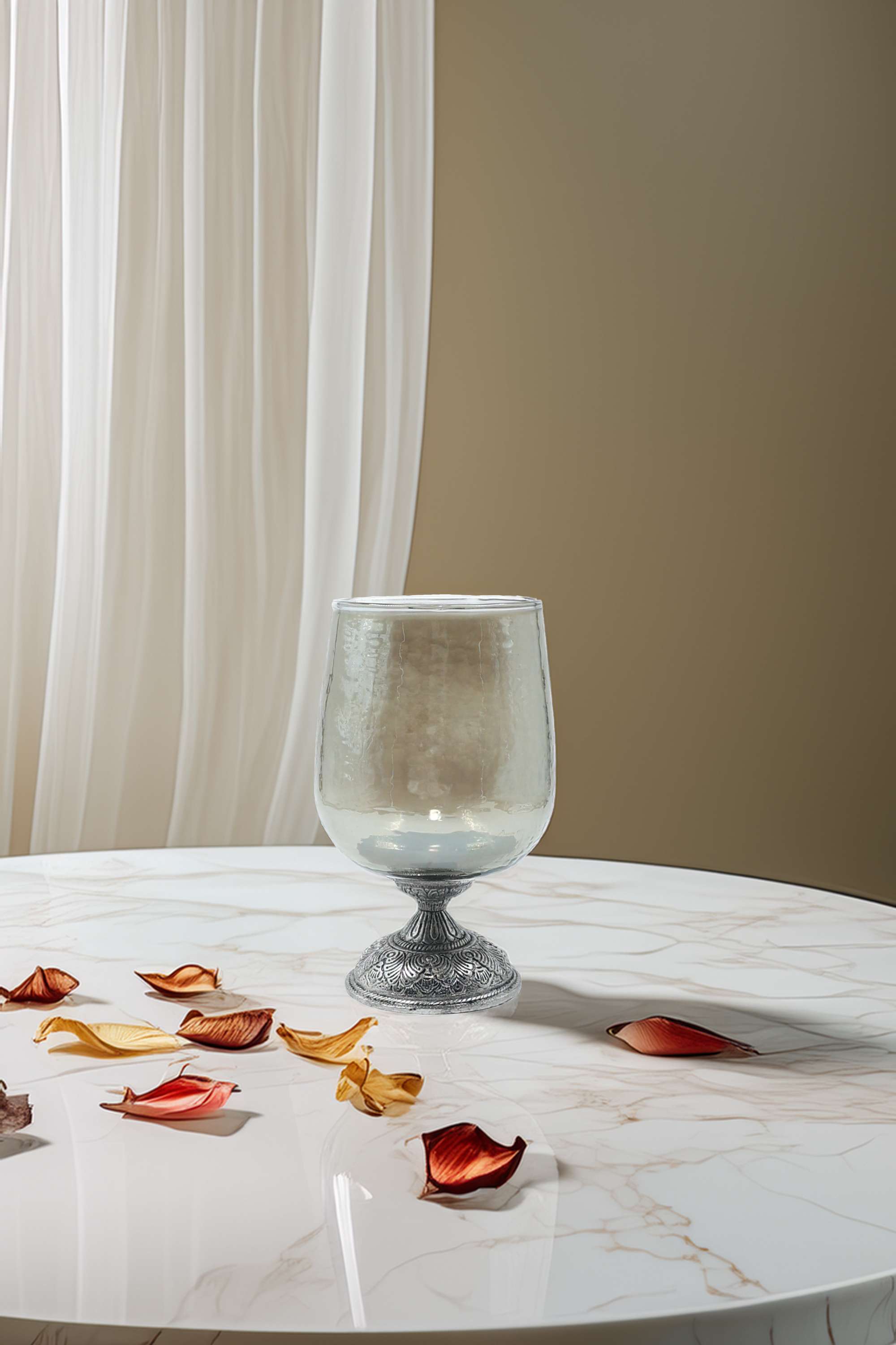 Global-Indian-nora-glass-lusture-candle-holder-gold-22CM