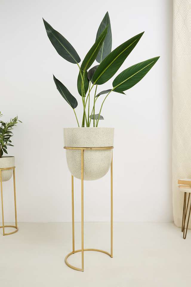 Aspen-Enamel-Finish-Planter-Stand-81Cm