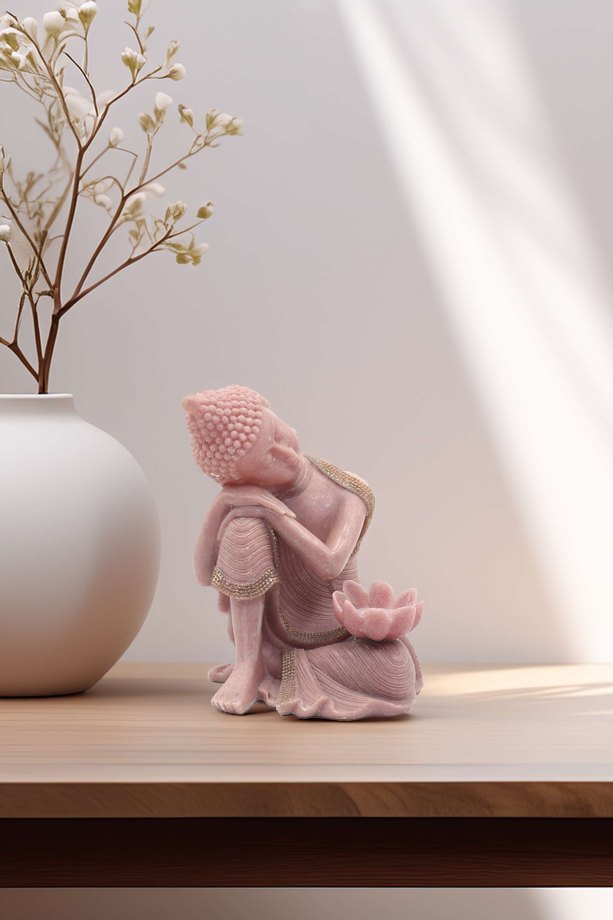 Zenith-Stone-Buddha-Lotus-Tlight-Holder-24-cm