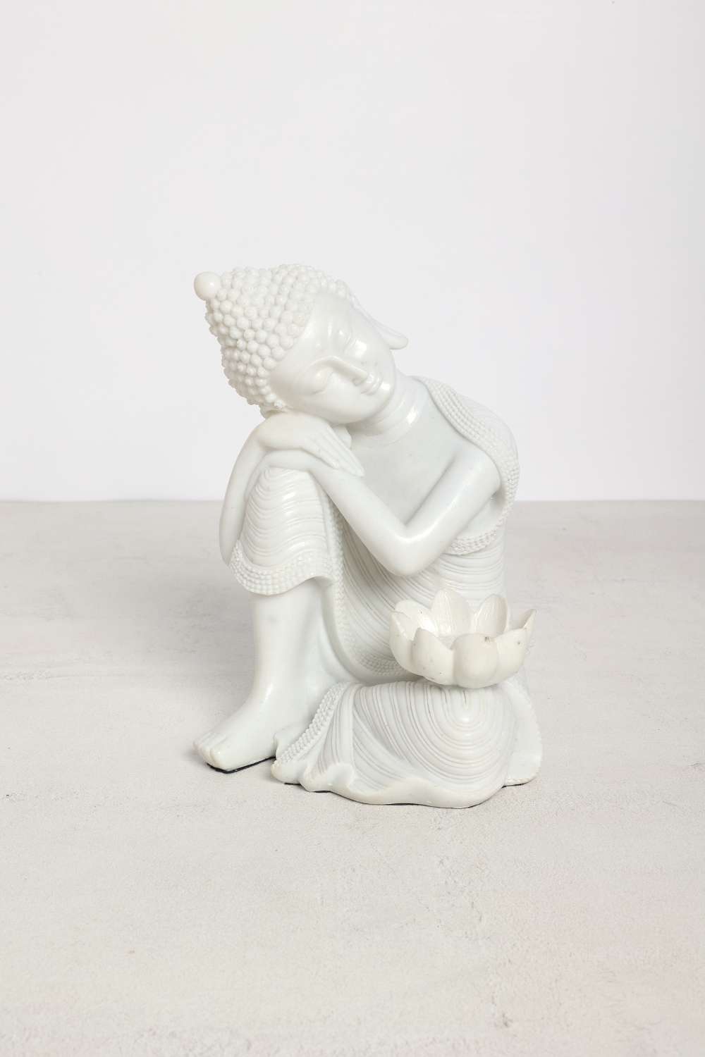 Zenith-Tarini-Polyresin-Stone-Buddha-Lotus-Tlight---24-cm