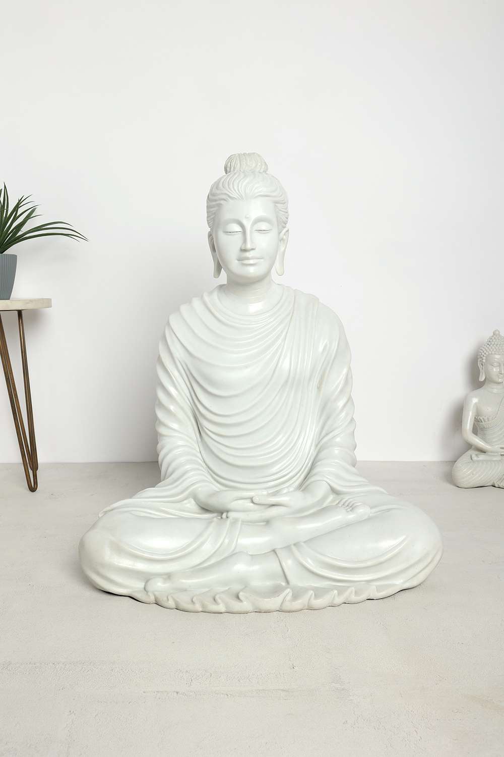 Zenith-Meditating-Brass-Finish-Buddha-58-cm