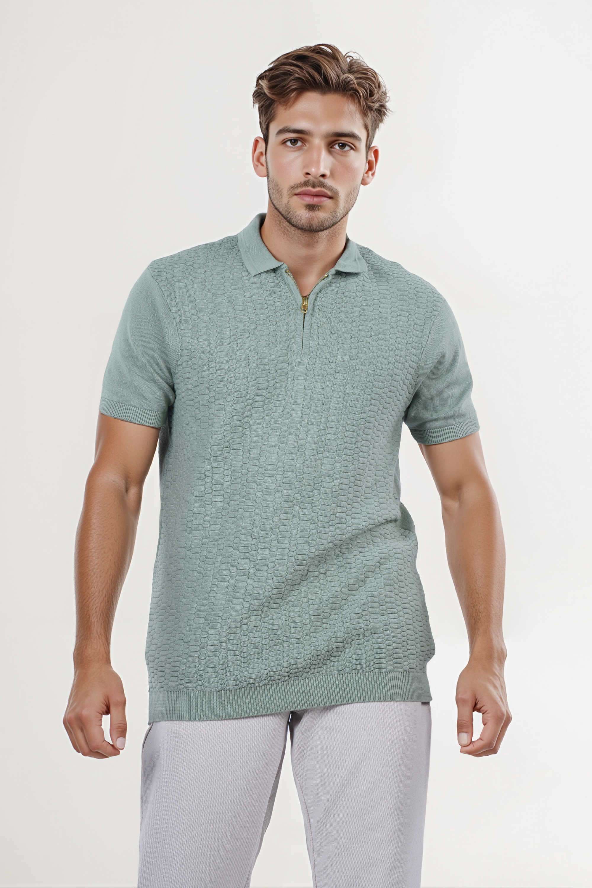 Solid-Cotton-Regular-Fit-Men-Polo-T-Shirt