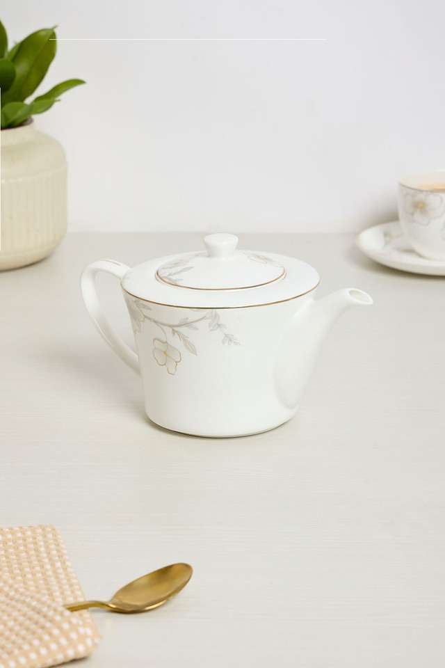 Po-Flora-Finebone-Wht-Tea-Pot-700-ml