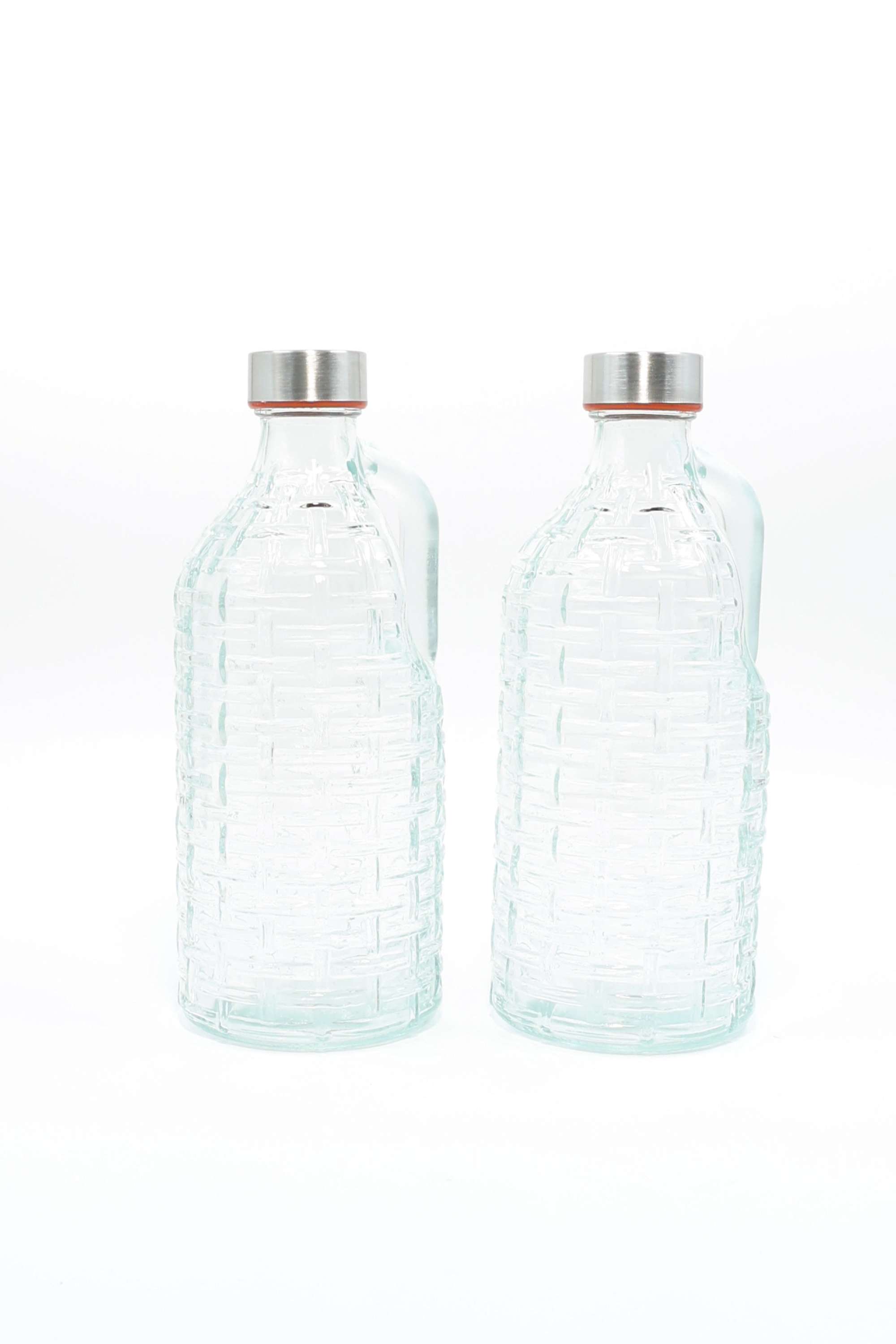 Essential-Handy-Weave-Glass-Clr-Bottle-1L-Set-Of-2