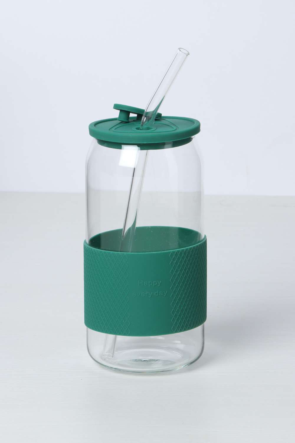 Sippy-Borosilicate-Mason-Jar-Green500Ml