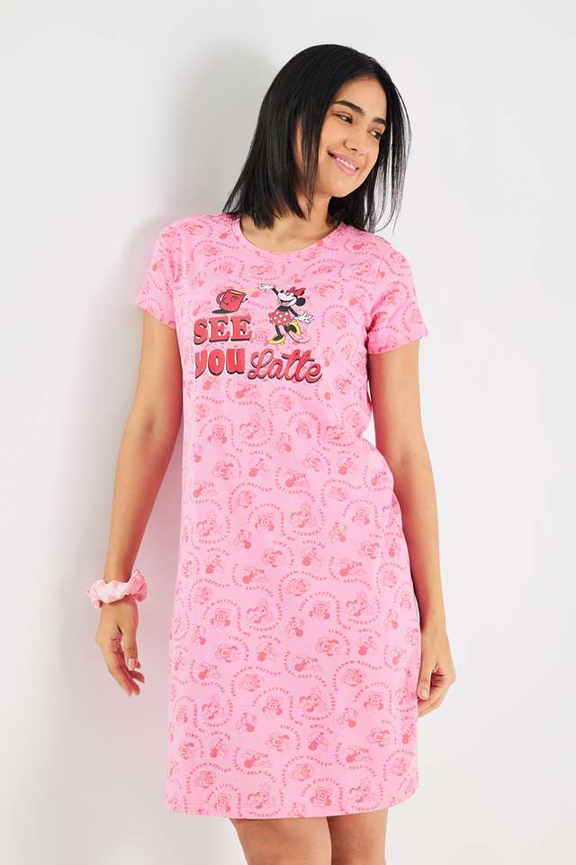 Half-Sleeves-Regular-Fit-Cotton-Women-s-Night-Dress