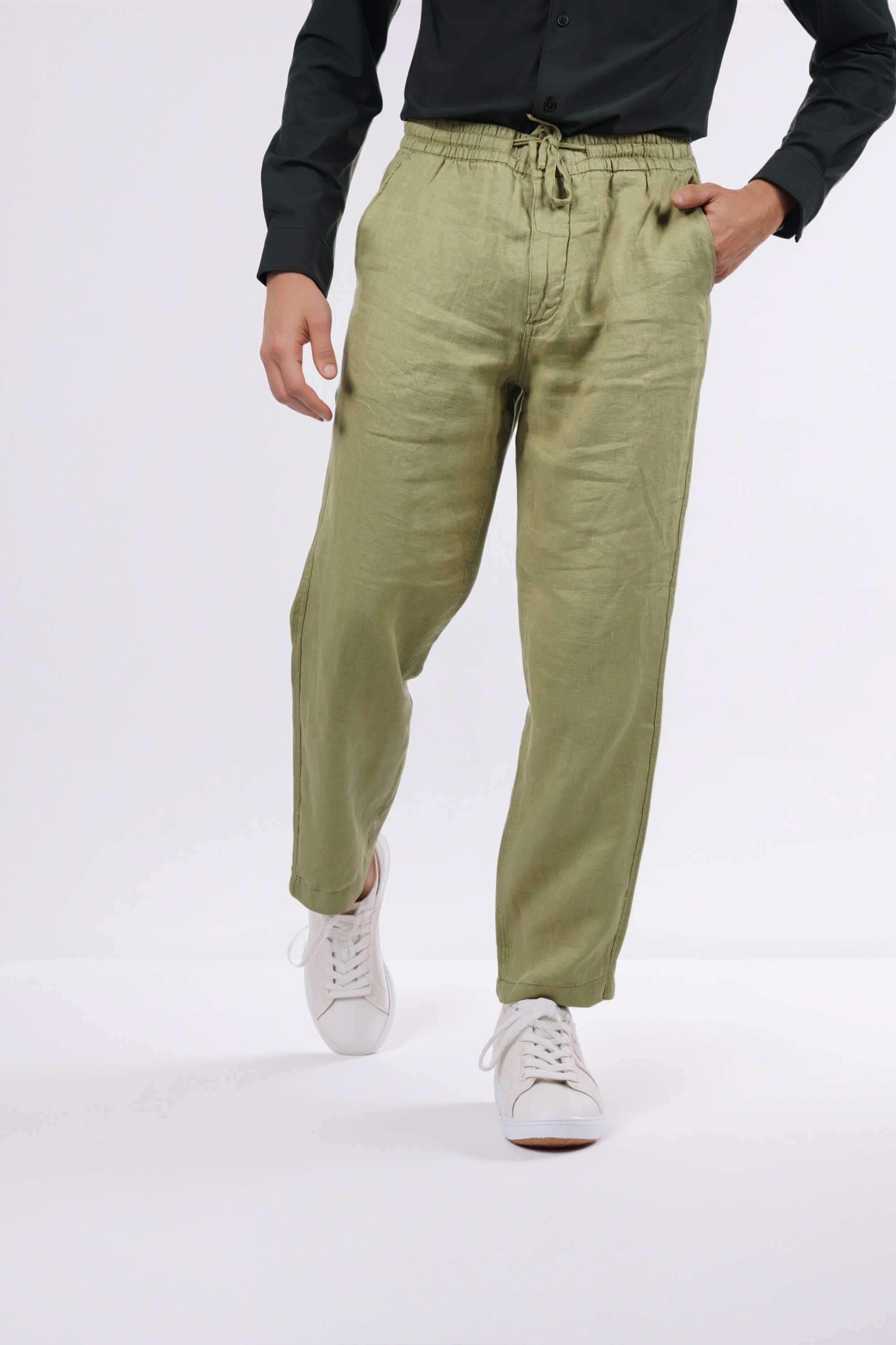 Solid-Linen-Straight-Fit-Men-s-Casual-Wear-Trousers