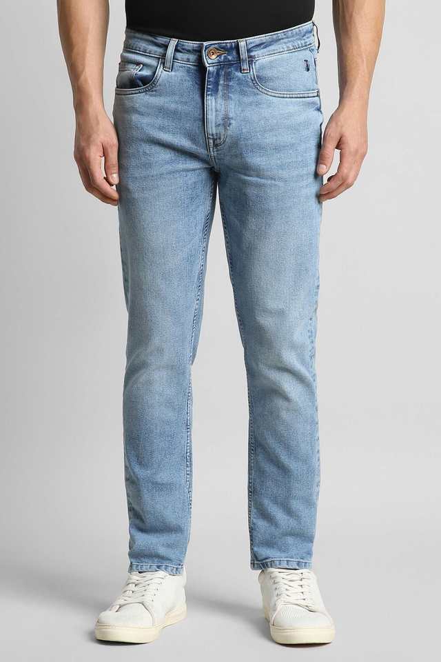Solid-Blended-Fabric-Slim-Fit-Men-s-Casual-Wear-Jeans
