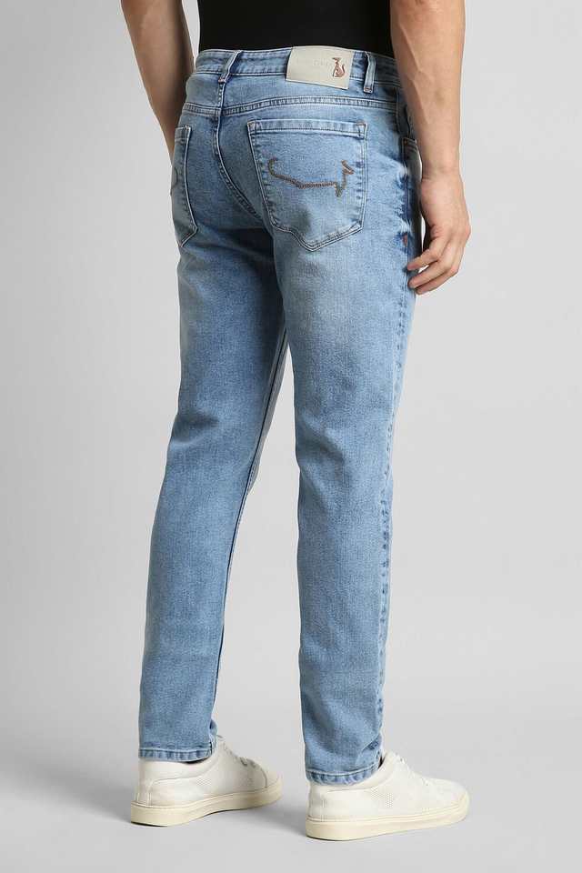 Solid-Blended-Fabric-Slim-Fit-Men-s-Casual-Wear-Jeans