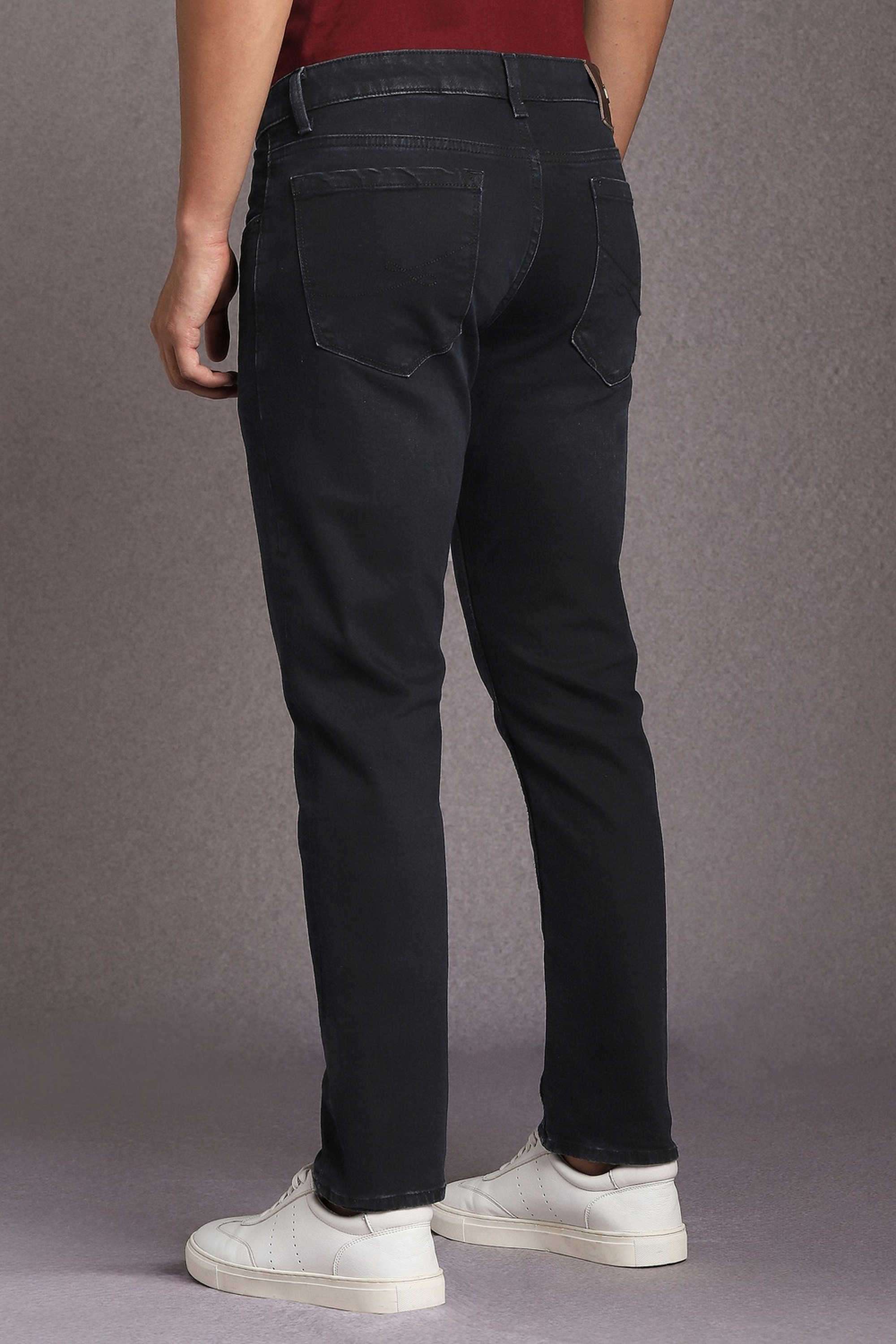 Dark-Wash-Polyester-Cotton-Super-Slim-Fit-Men-s-Jeans