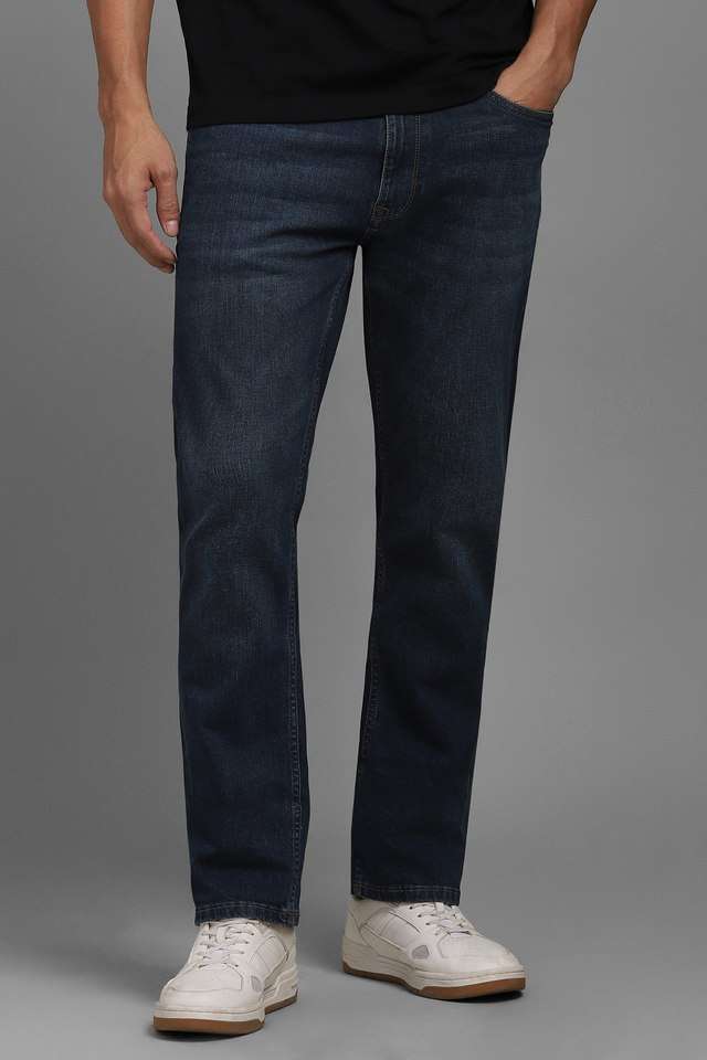 Light-Wash-Blended-Fabric-Regular-Fit-Men-s-Jeans