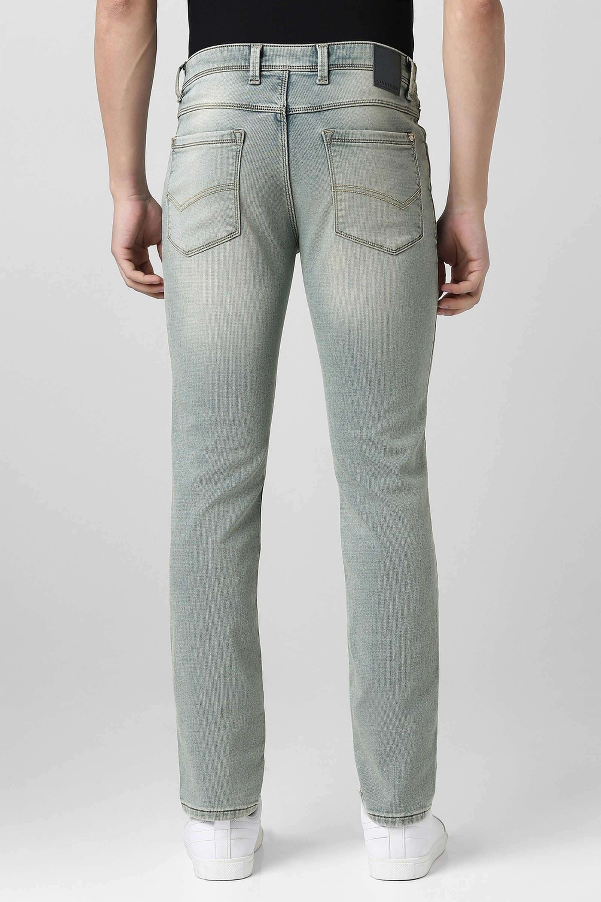 Solid-Blended-Fabric-Round-Neck-Men-s-T-Shirt