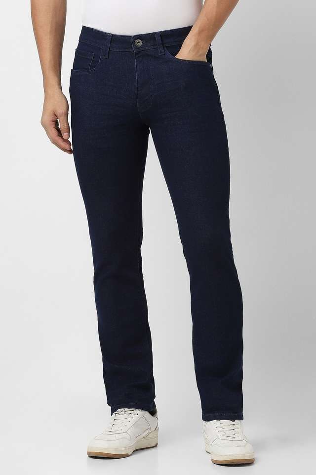 Light-Wash-Blended-Fabric-Regular-Fit-Men-s-Jeans