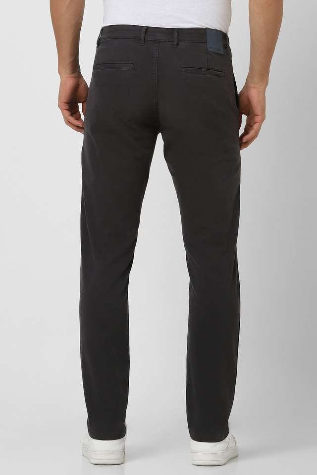 Textured-Cotton-Blend-Regular-Fit-Men-s-Formal-Wear-Trousers