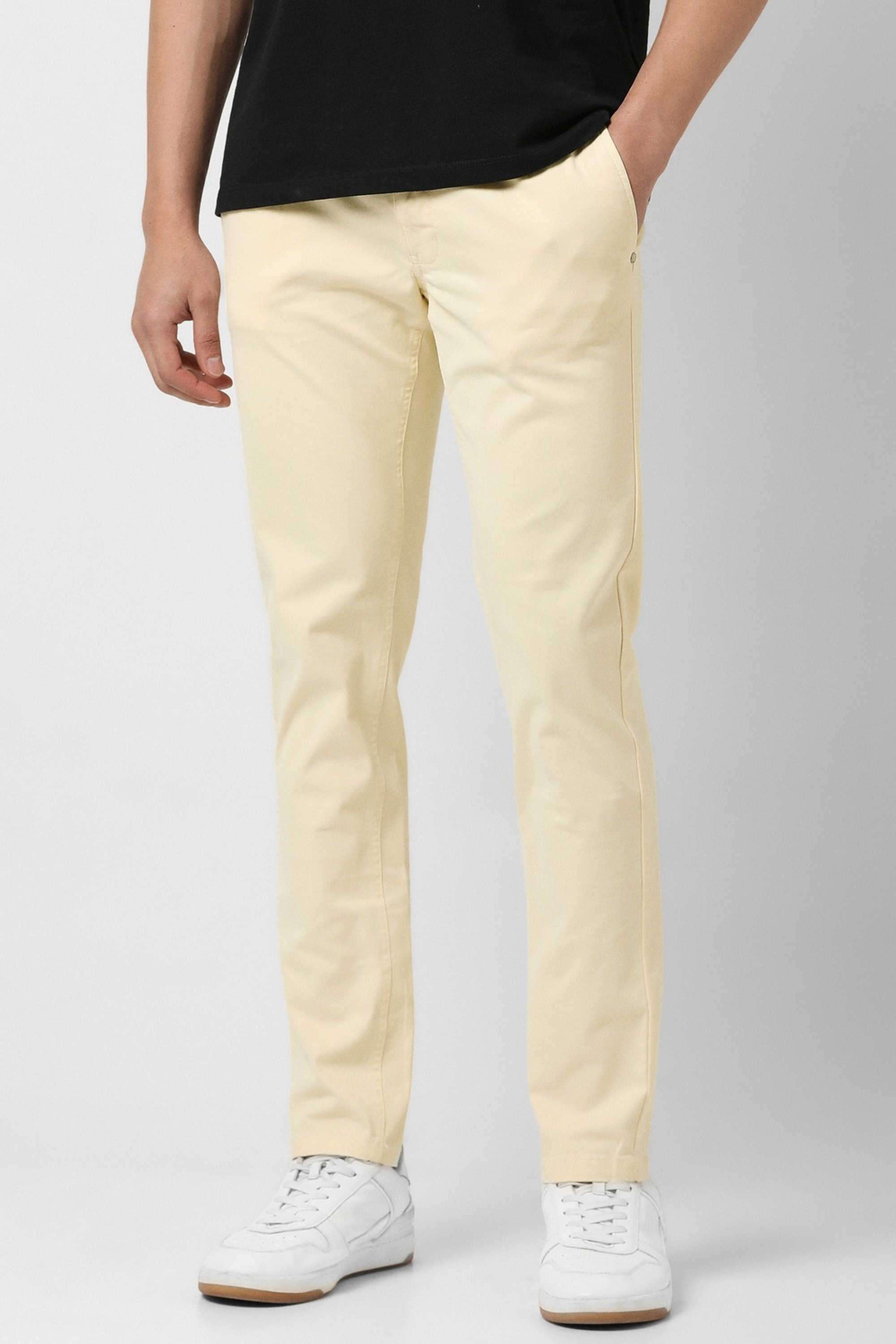 Solid-Blended-Fabric-Round-Neck-Men-s-T-Shirt