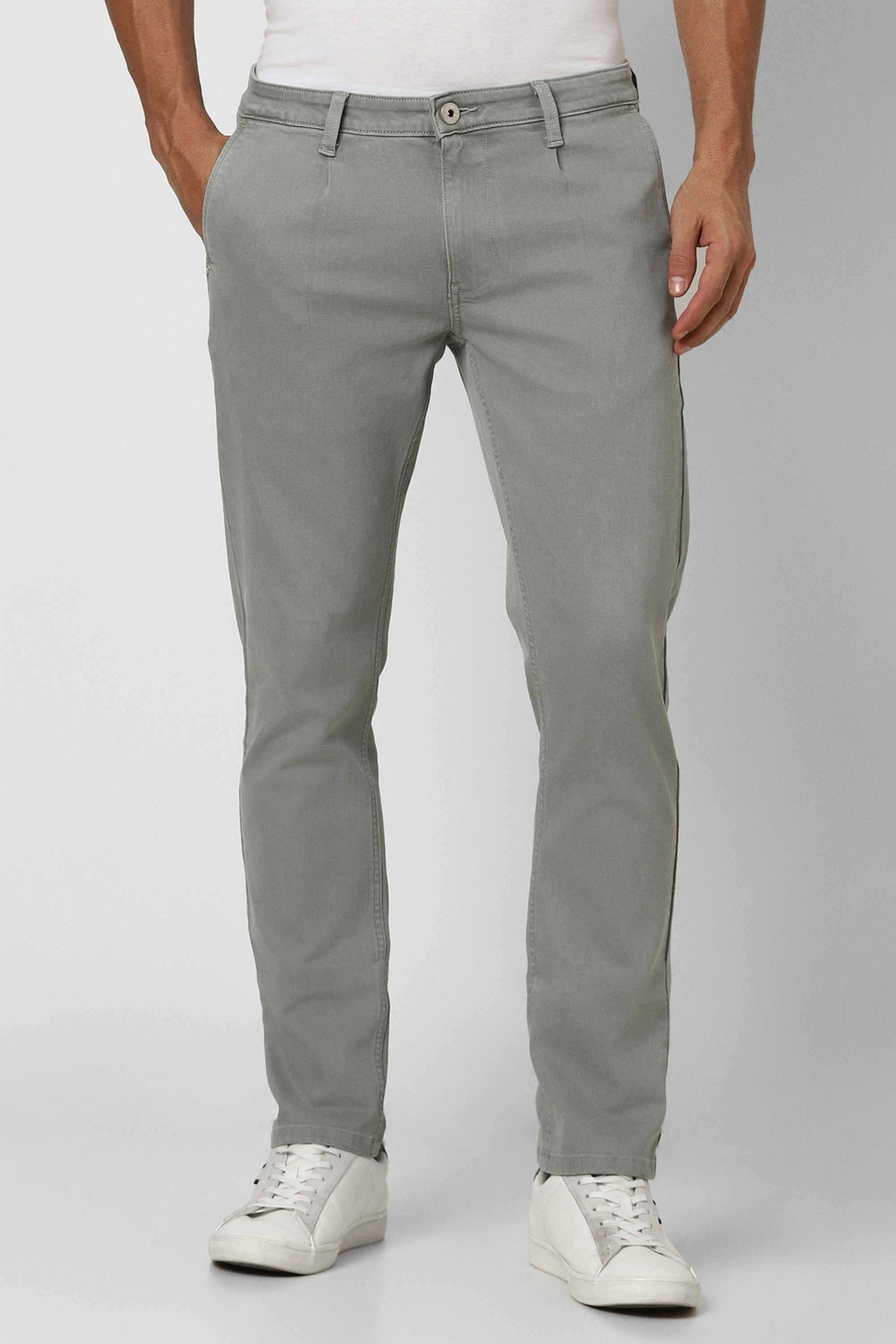 Solid-Blended-Fabric-Round-Neck-Men-s-T-Shirt