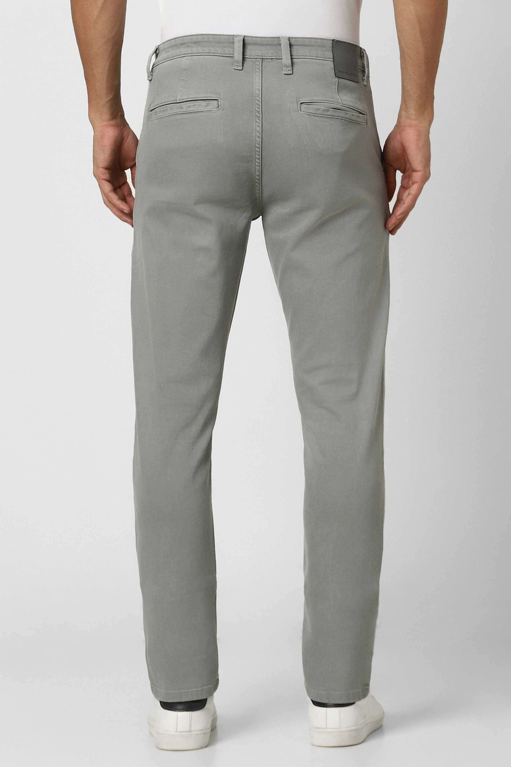 Solid-Blended-Fabric-Round-Neck-Men-s-T-Shirt