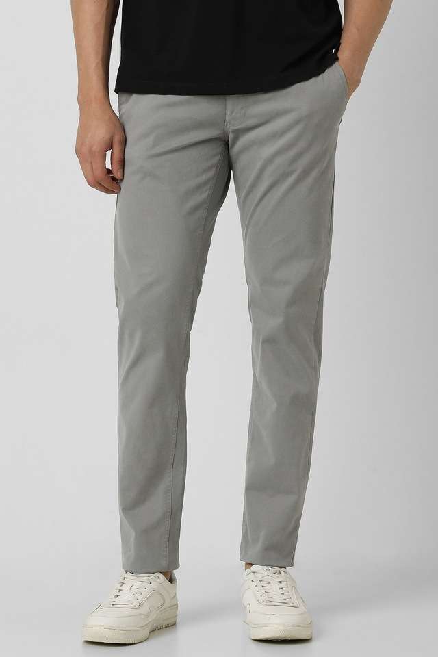 Textured-Cotton-Blend-Regular-Fit-Men-s-Formal-Wear-Trousers
