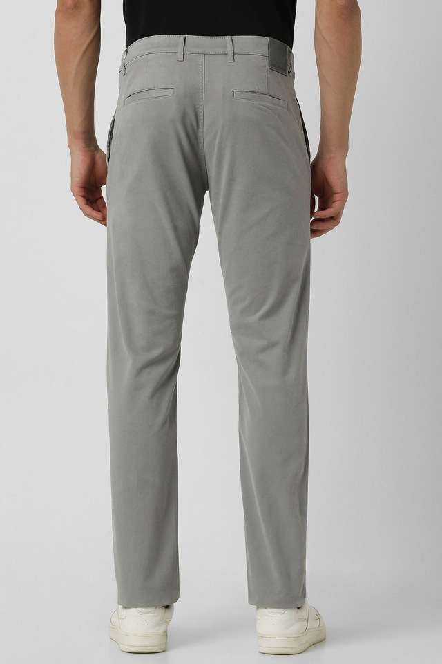 Textured-Cotton-Blend-Regular-Fit-Men-s-Formal-Wear-Trousers