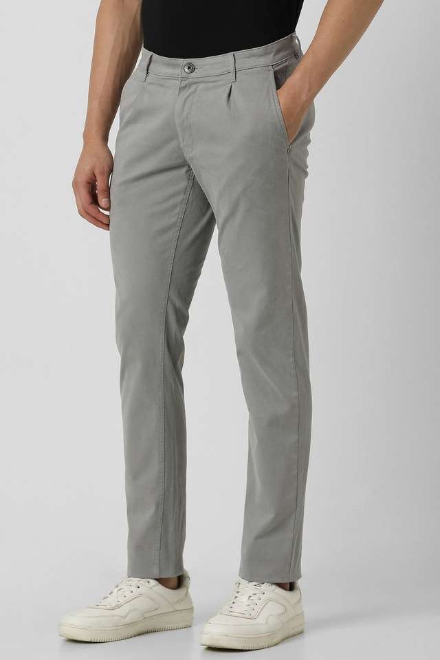 Textured-Cotton-Blend-Regular-Fit-Men-s-Formal-Wear-Trousers