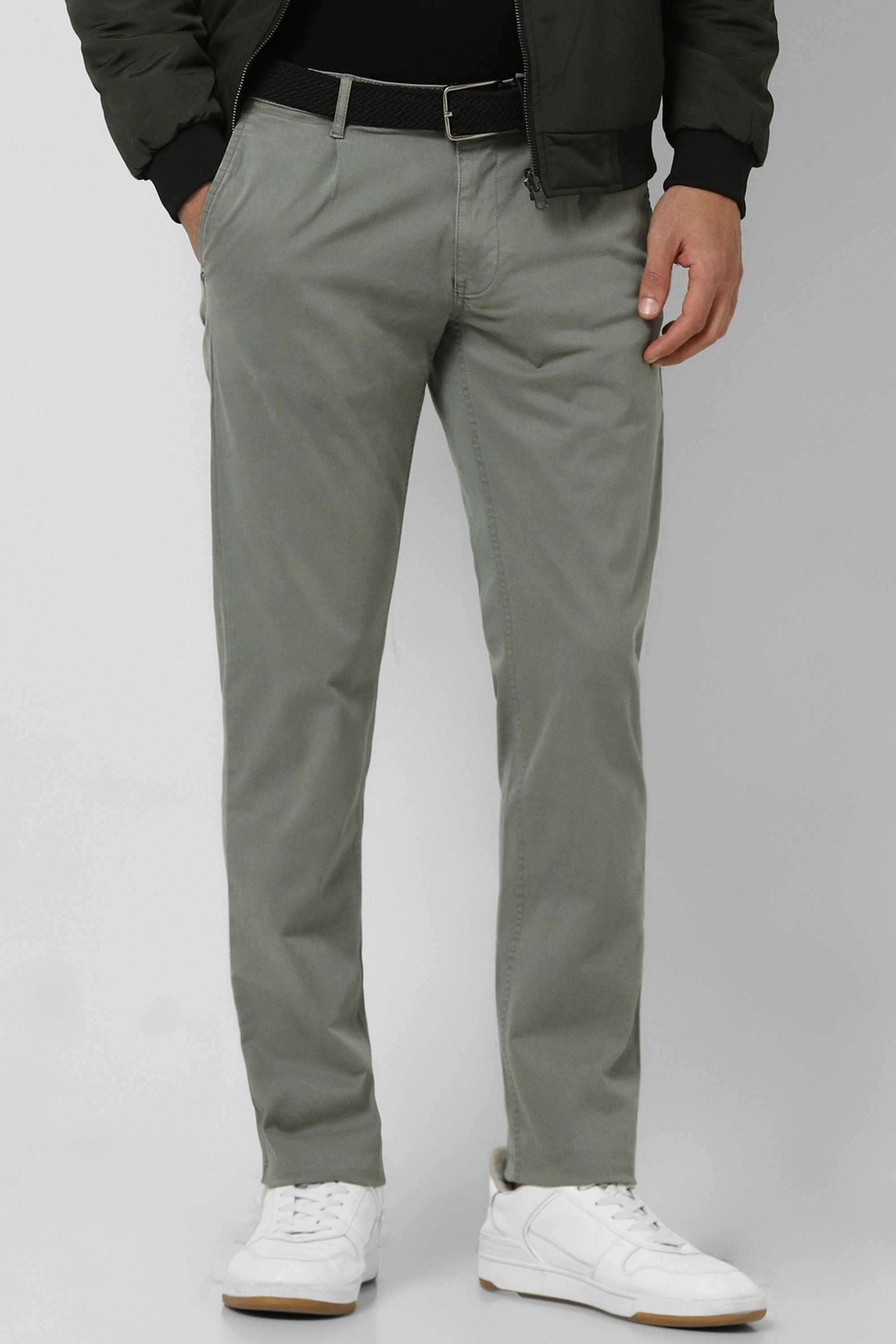 Solid-Blended-Fabric-Round-Neck-Men-s-T-Shirt